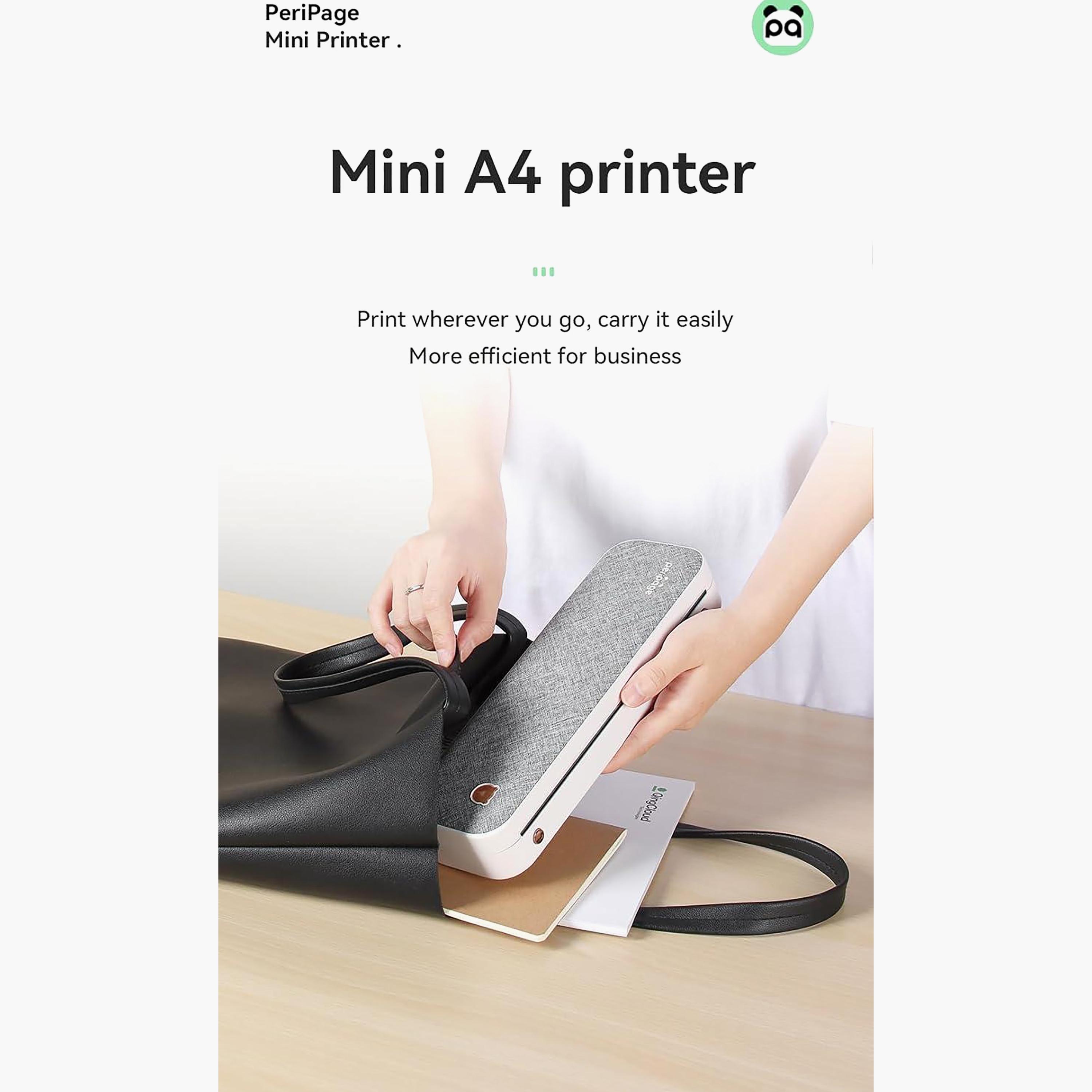 PERIPAGE P40 A4 Thermal Printer, Bluetooth, US Letter/Legal, Android Compatible-electronics-portabledevices-image-3