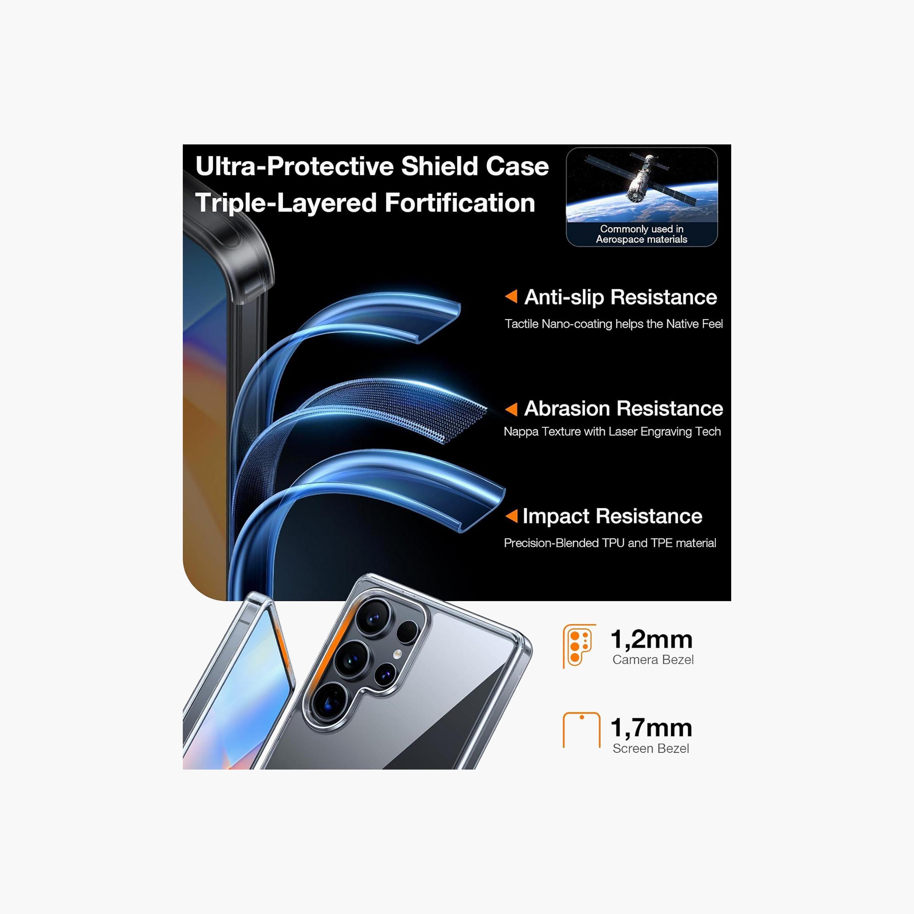 Trands S25 Ultra Shockproof Clear Case | TR-CC2543-electronics-accessories-mobileaccesories-image-2