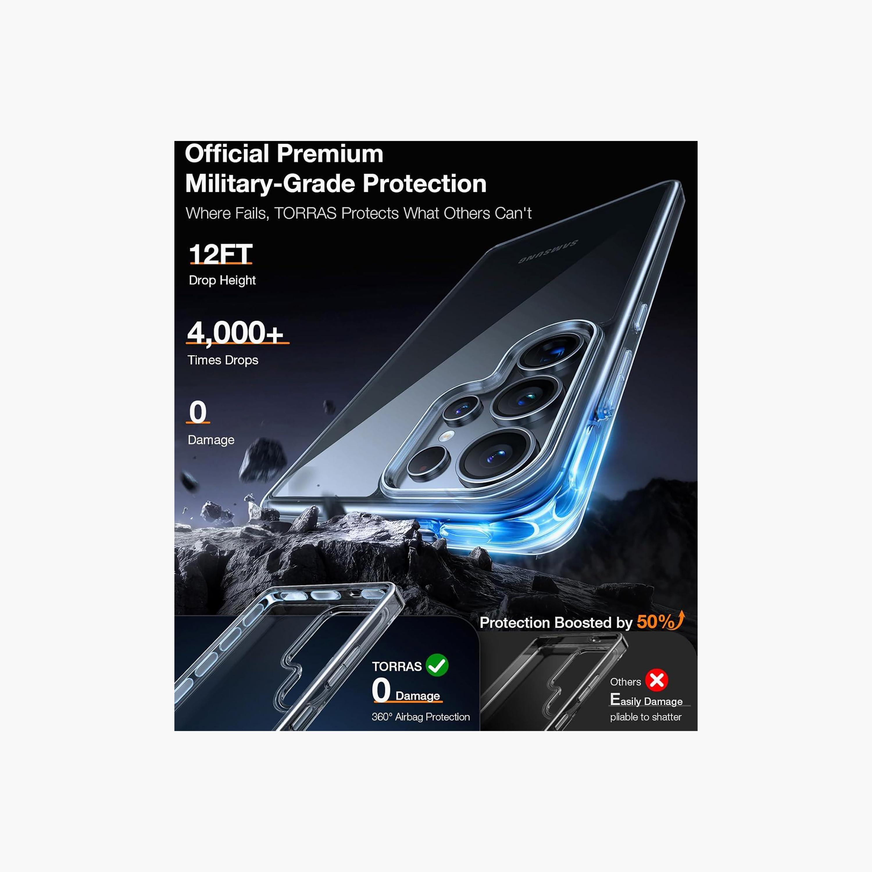 Trands S25 Ultra Shockproof Clear Case | TR-CC2543-electronics-accessories-mobileaccesories-image-3