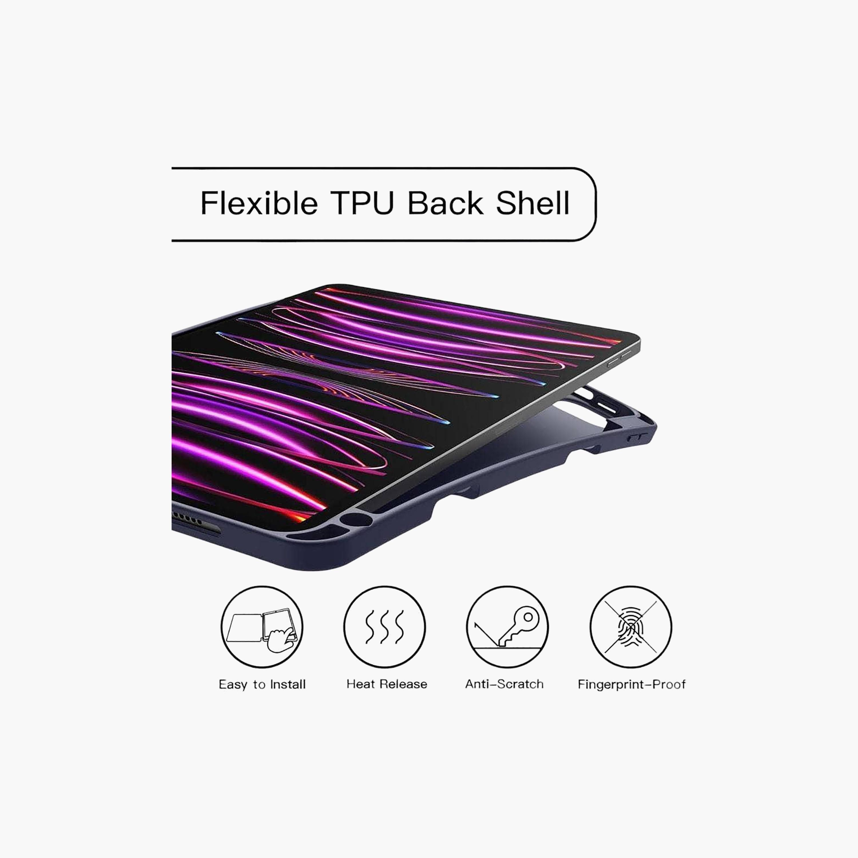 Max & Max Fitit Book Case iPad Pro 11 Inch 2024 Blue | MXIPDP11C-electronics-accessories-mobileaccesories-image-2