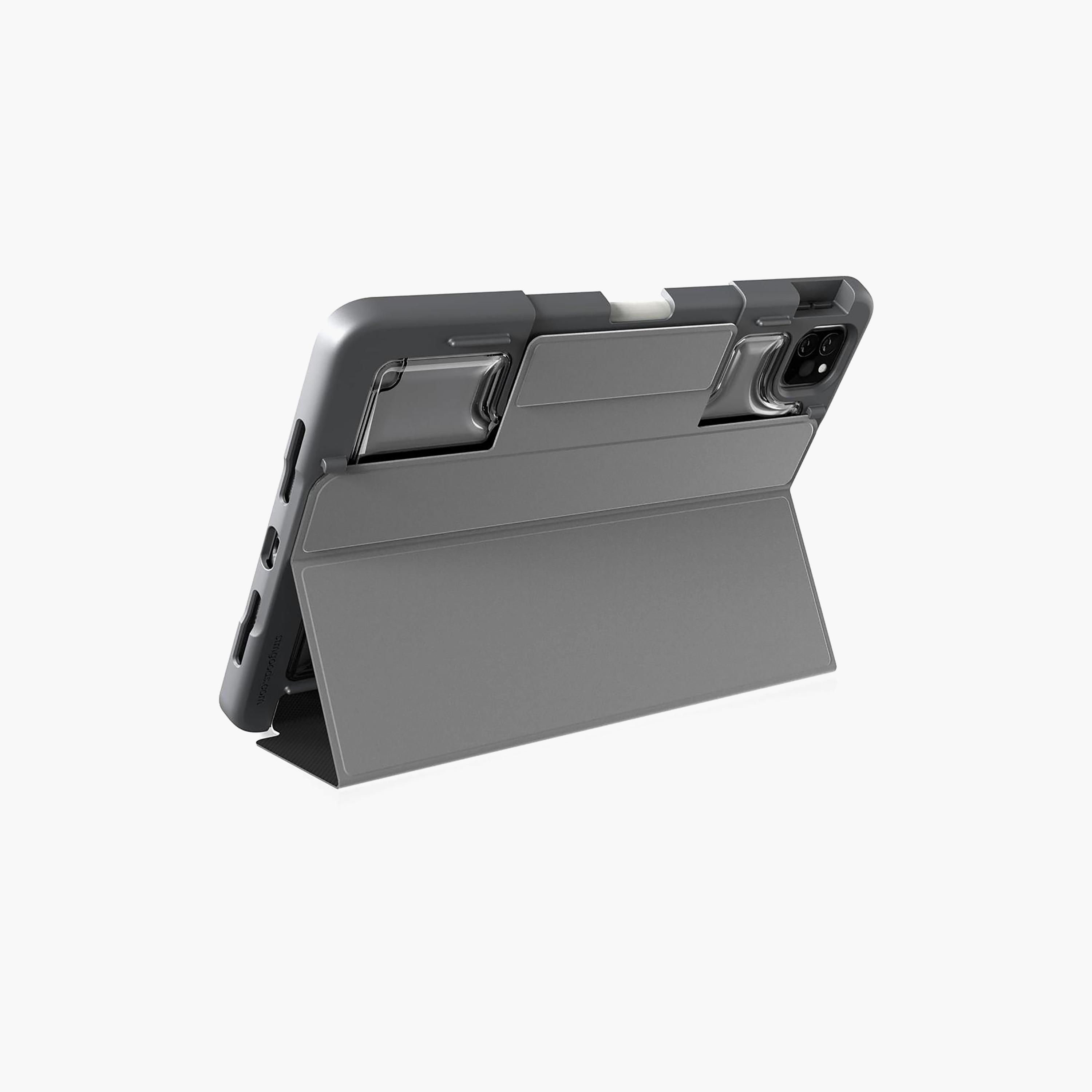 STM Dux Plus Case for iPad Pro 11" M4 (2024), Ultra Protective, Clear Back, Drop-Test Certified Grey-electronics-accessories-mobileaccesories-image-3