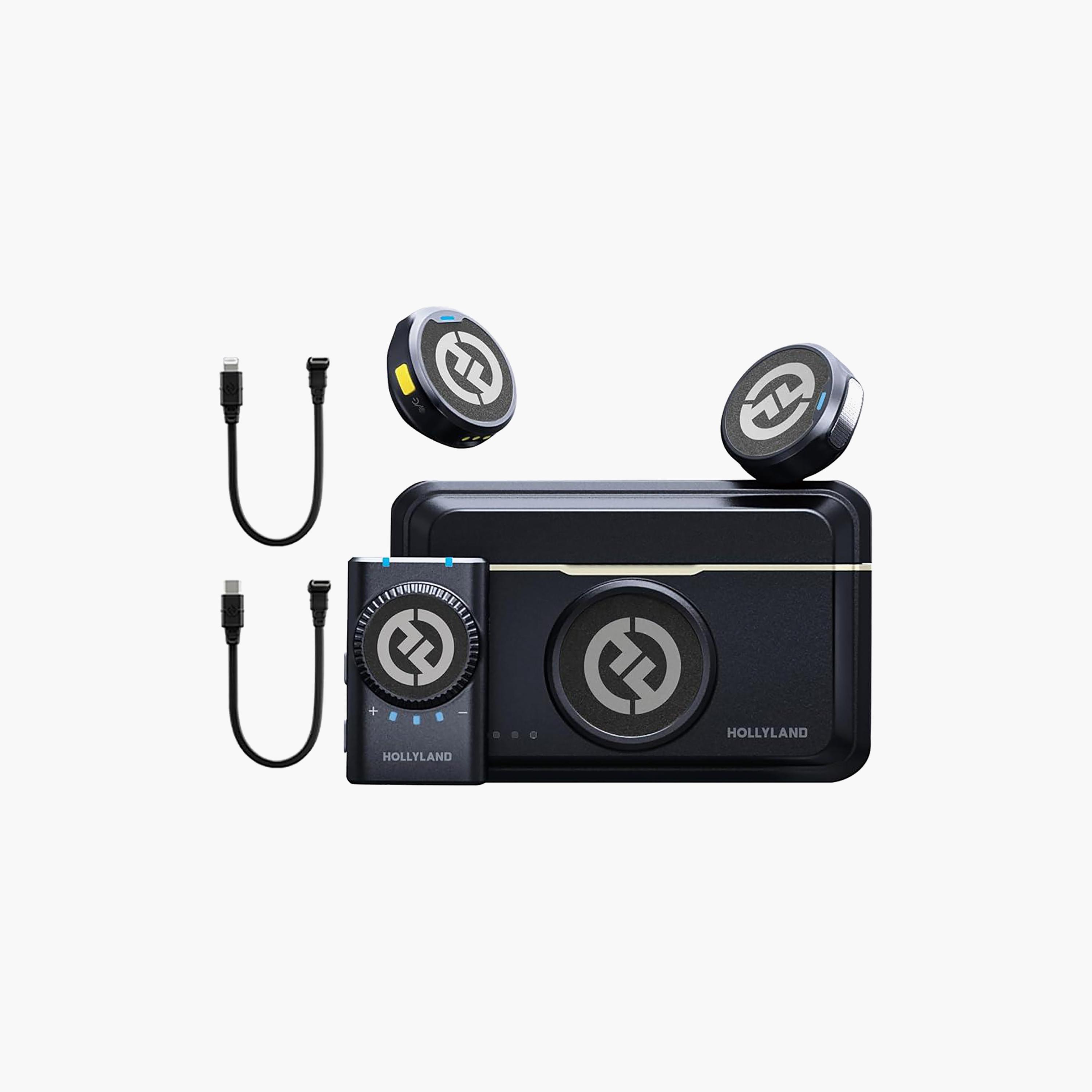 DJI Hollyland Lark-M2 Duo 2-Person Wireless Combo Microphone System Black | LARK M2 DUO-COMBO-electronics-portabledevices-image-4