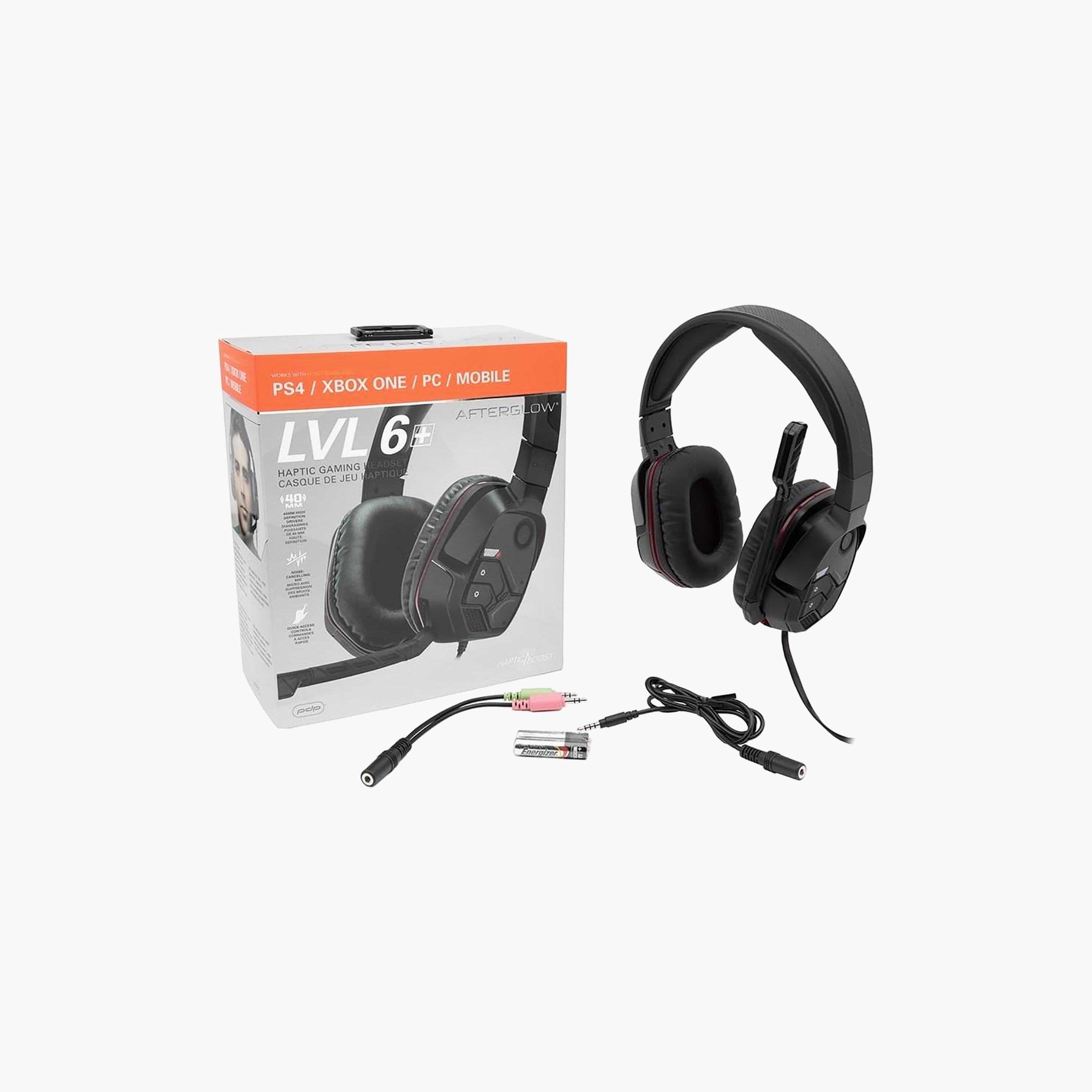 PDP Afterglow LVL 6+ Universal Haptic Gaming Headset for Xbox One/PS4/PC/Mobile, Black | 090-072-EU-electronics-headphonesandearphones-image-4