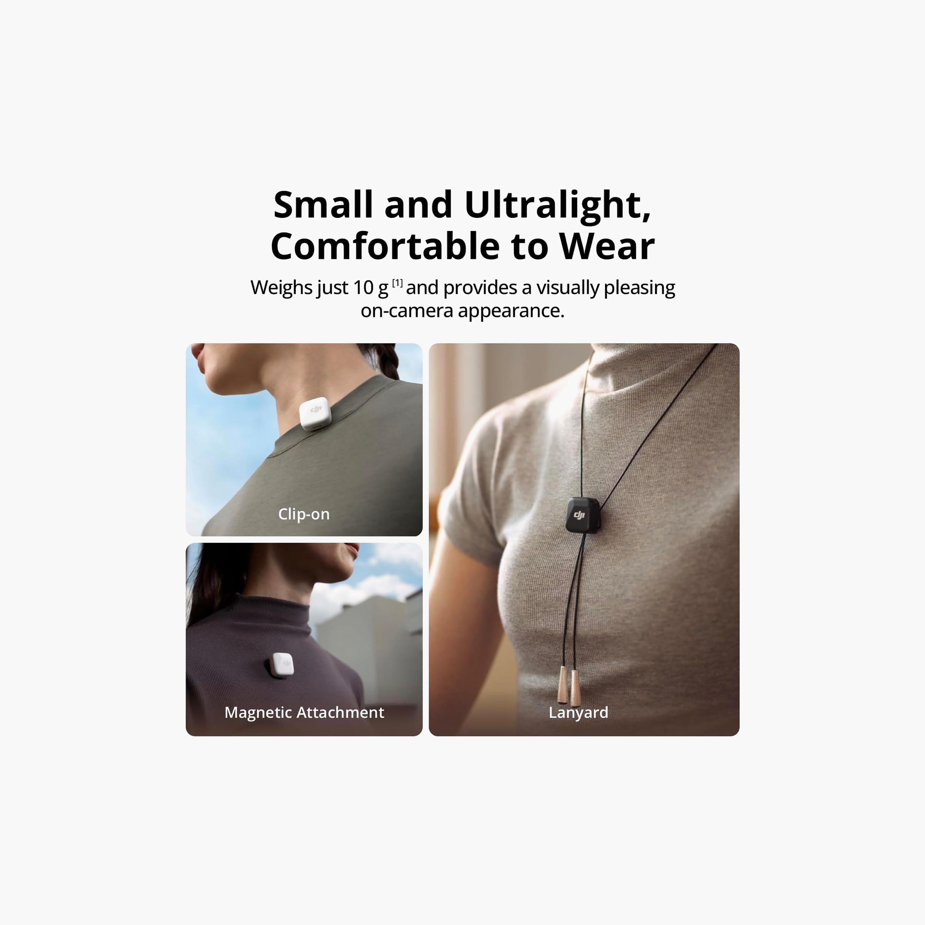 DJI Mic Mini (1TX+1RX) Wireless Mic, Noise Cancel, Auto Limit, 400m Range | DJI-MIC100M-electronics-portabledevices-image-2