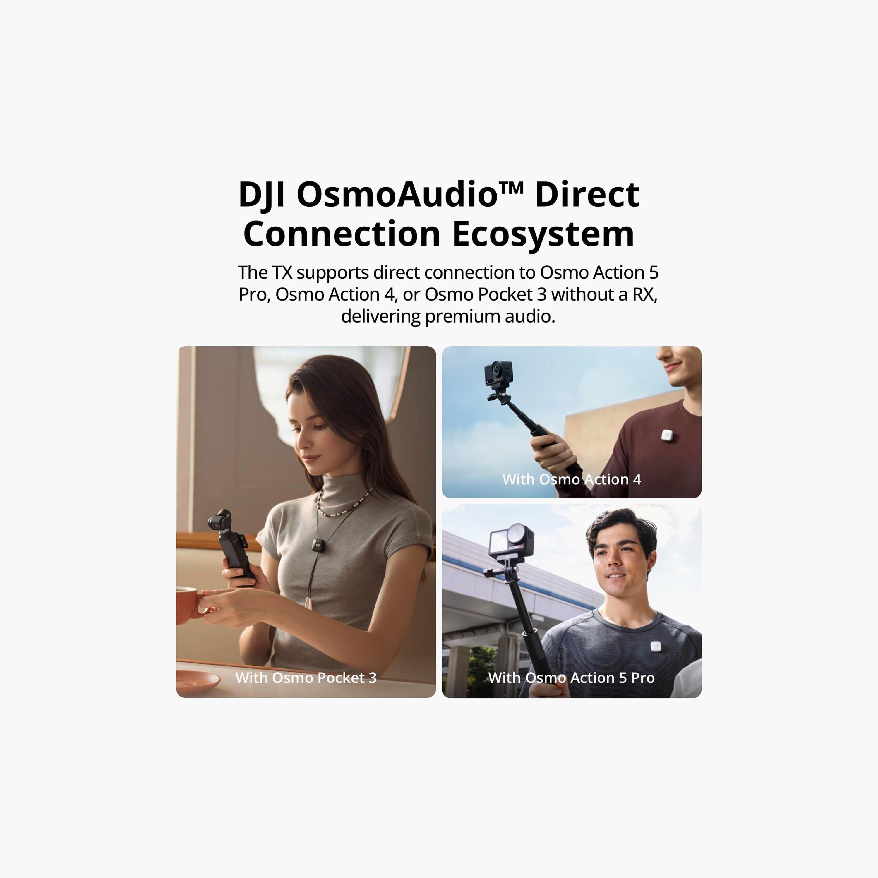 DJI Mic Mini (1TX+1RX) Wireless Mic, Noise Cancel, Auto Limit, 400m Range | DJI-MIC100M-electronics-portabledevices-image-5