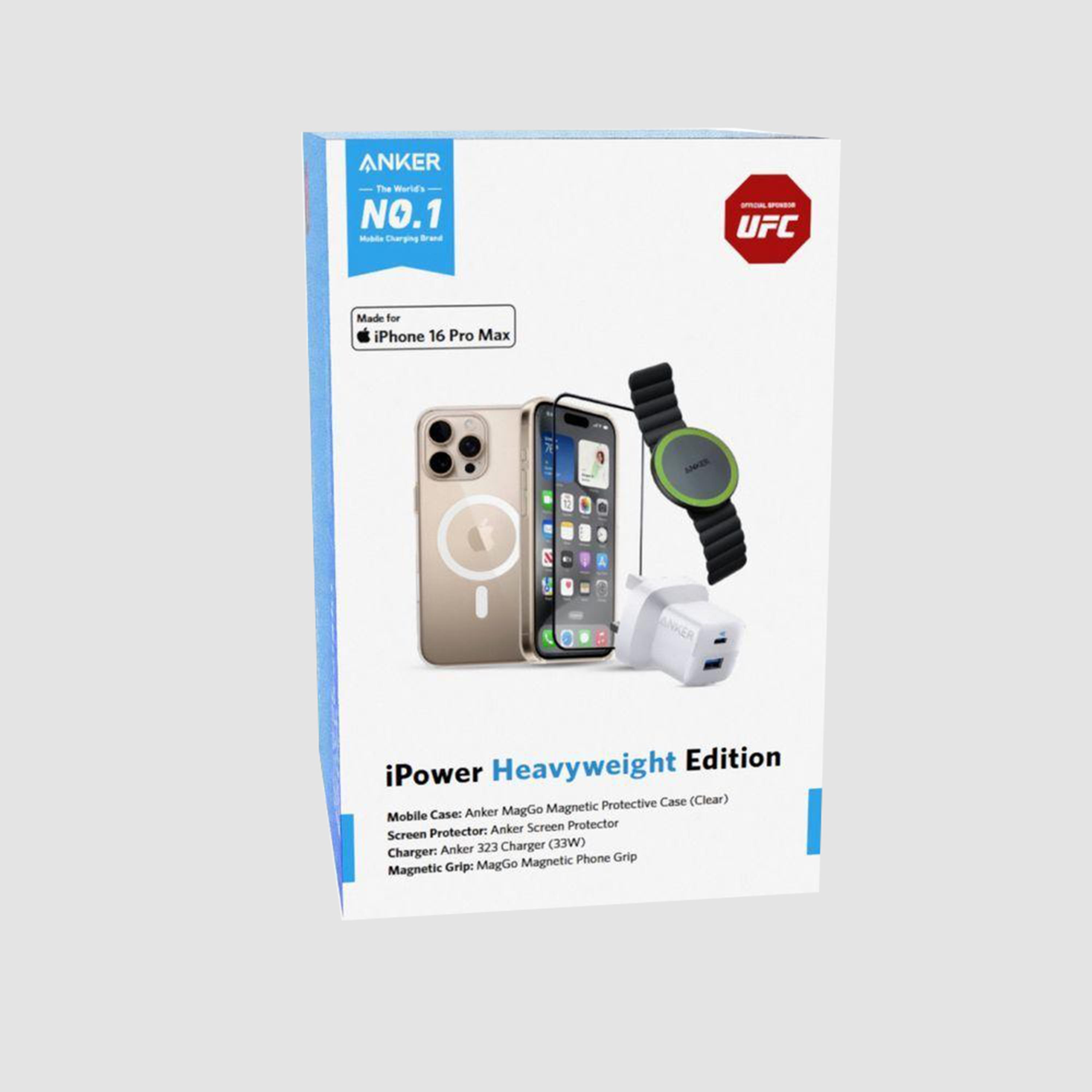 Anker iPower Heavy Edition for iPhone 16 Pro Max (33W Charger, Screen Protector, Cover & Grip)-electronics-accessories-mobileaccesories-image-1