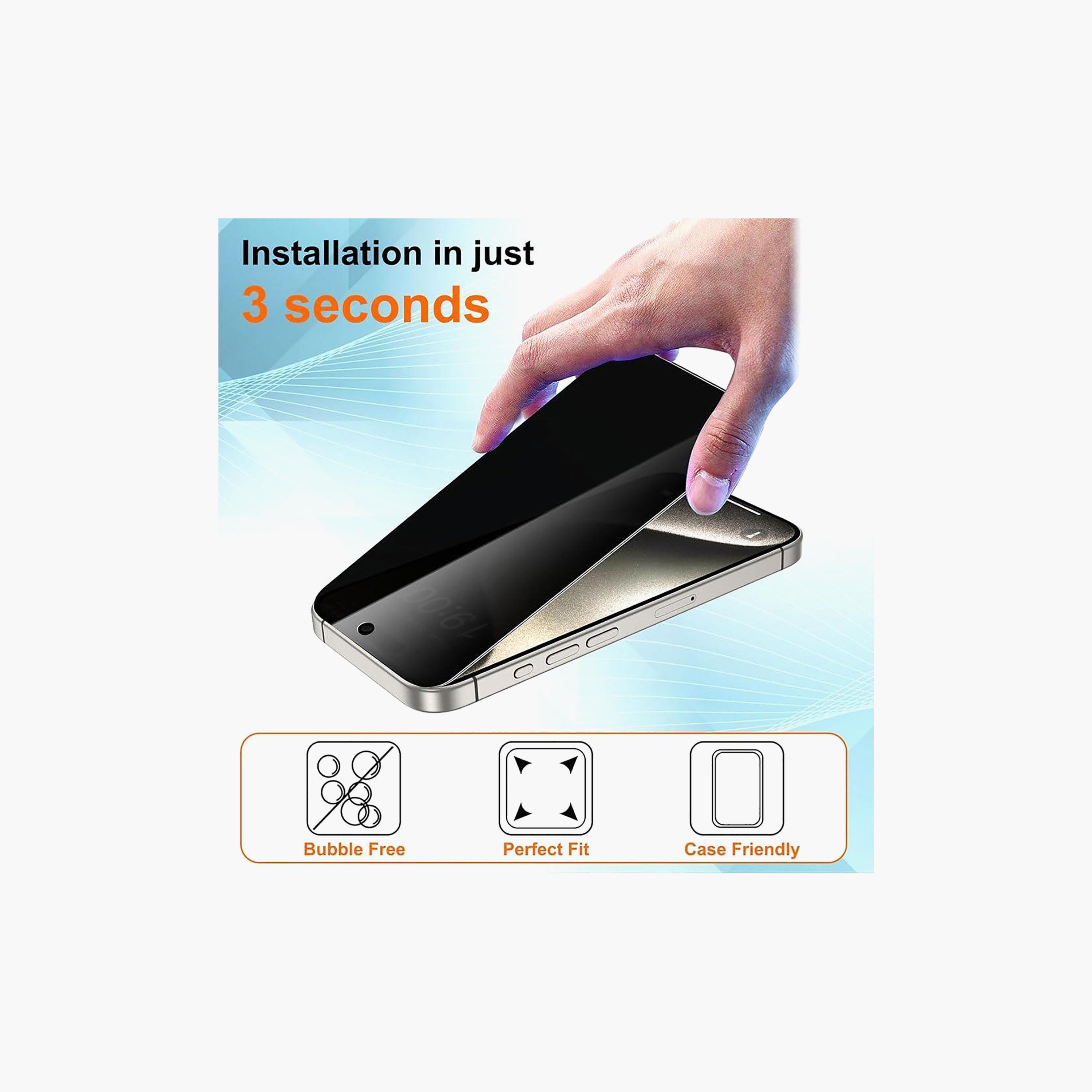 تراندز واقي زجاج الخصوصية لجهاز آيفون 16 | TR-SP1655-electronics-accessories-mobileaccesories-image-2
