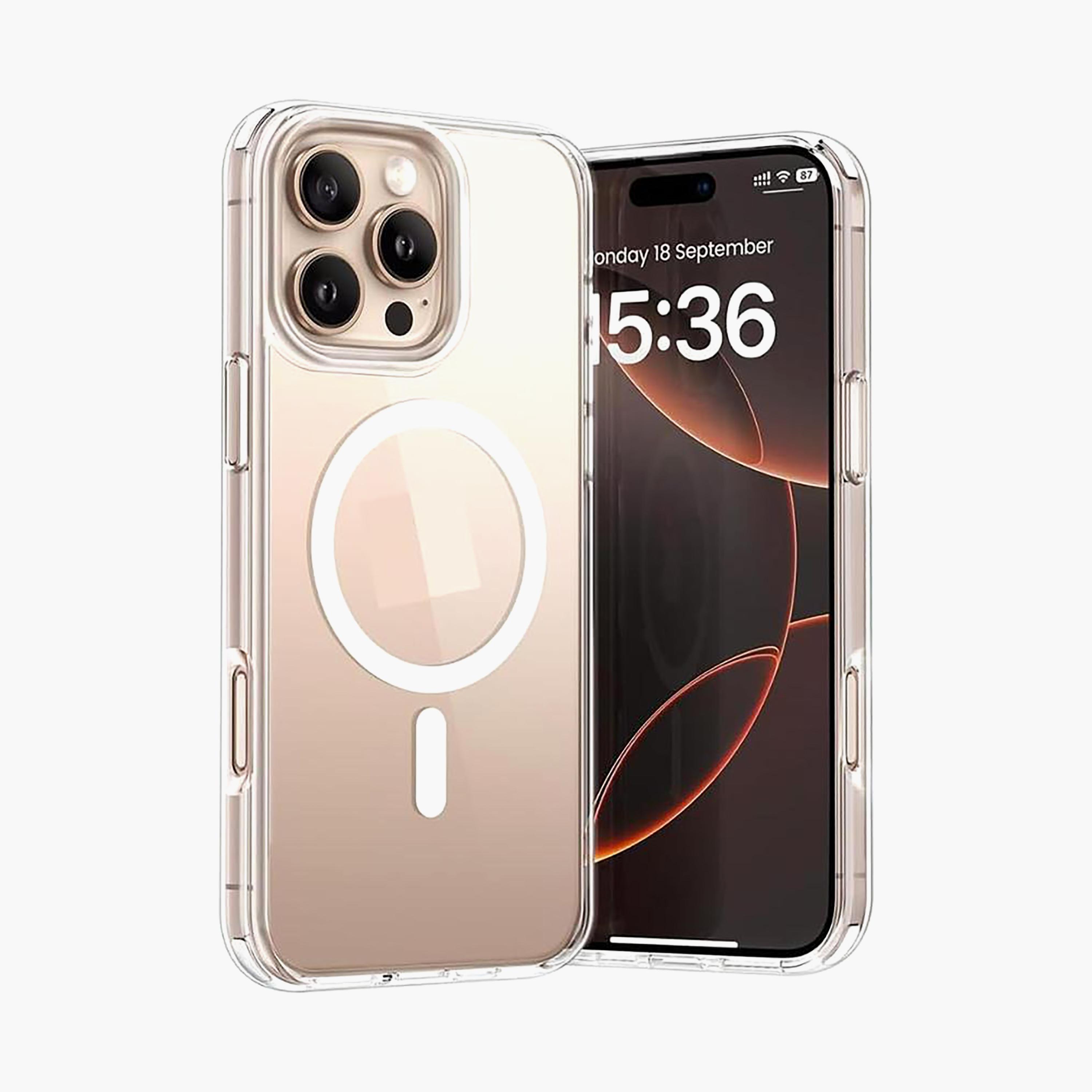 Trands iPhone 16 Pro Max Transparent MagSafe Case, Magnetic Phone Cover | TR-CC1604-electronics-accessories-mobileaccesories-image-1