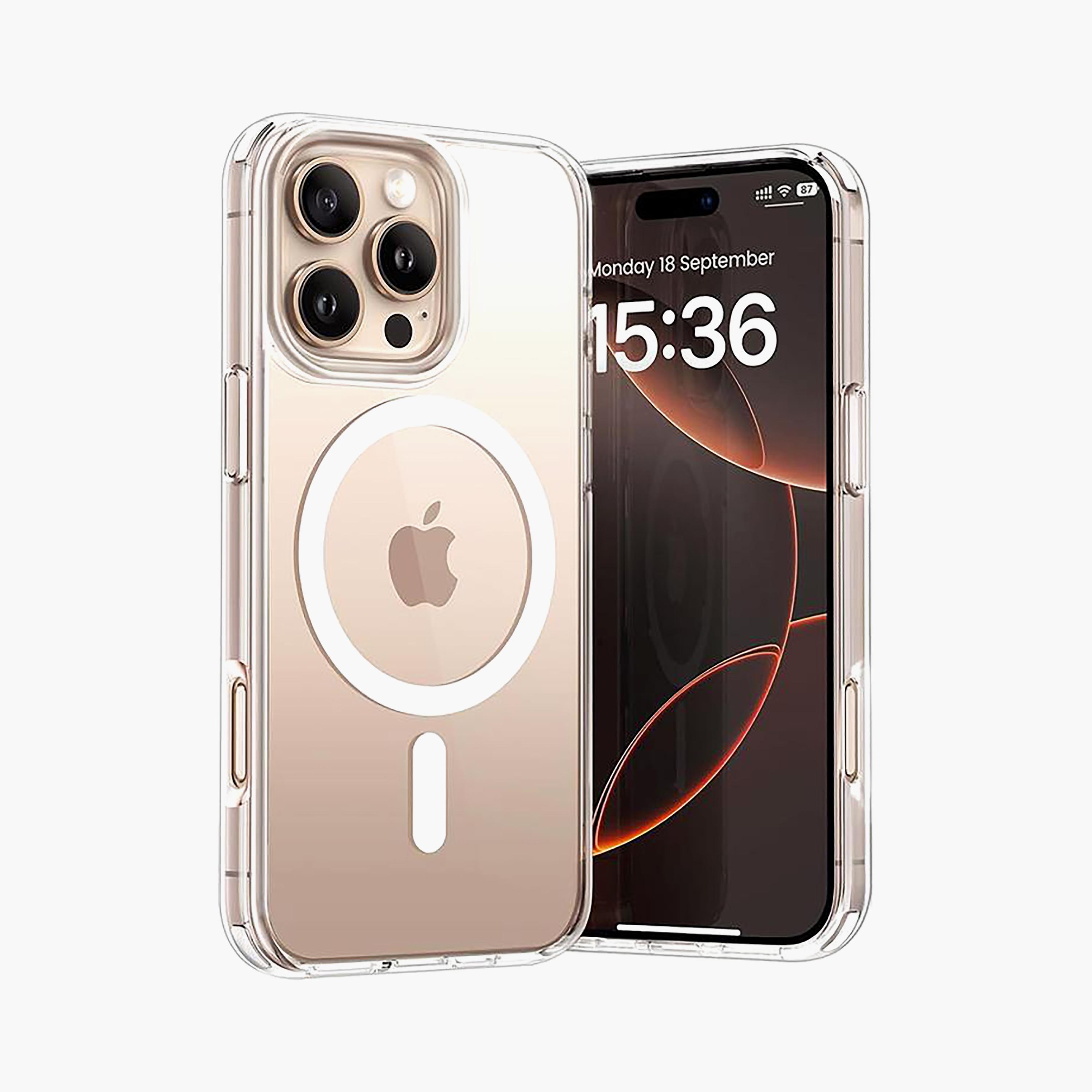 Trands iPhone 16 Pro Transparent Mag Safe Case Magnetic Phone Case for iPhone 16 Pro | TR-CC1603-electronics-accessories-mobileaccesories-image-1