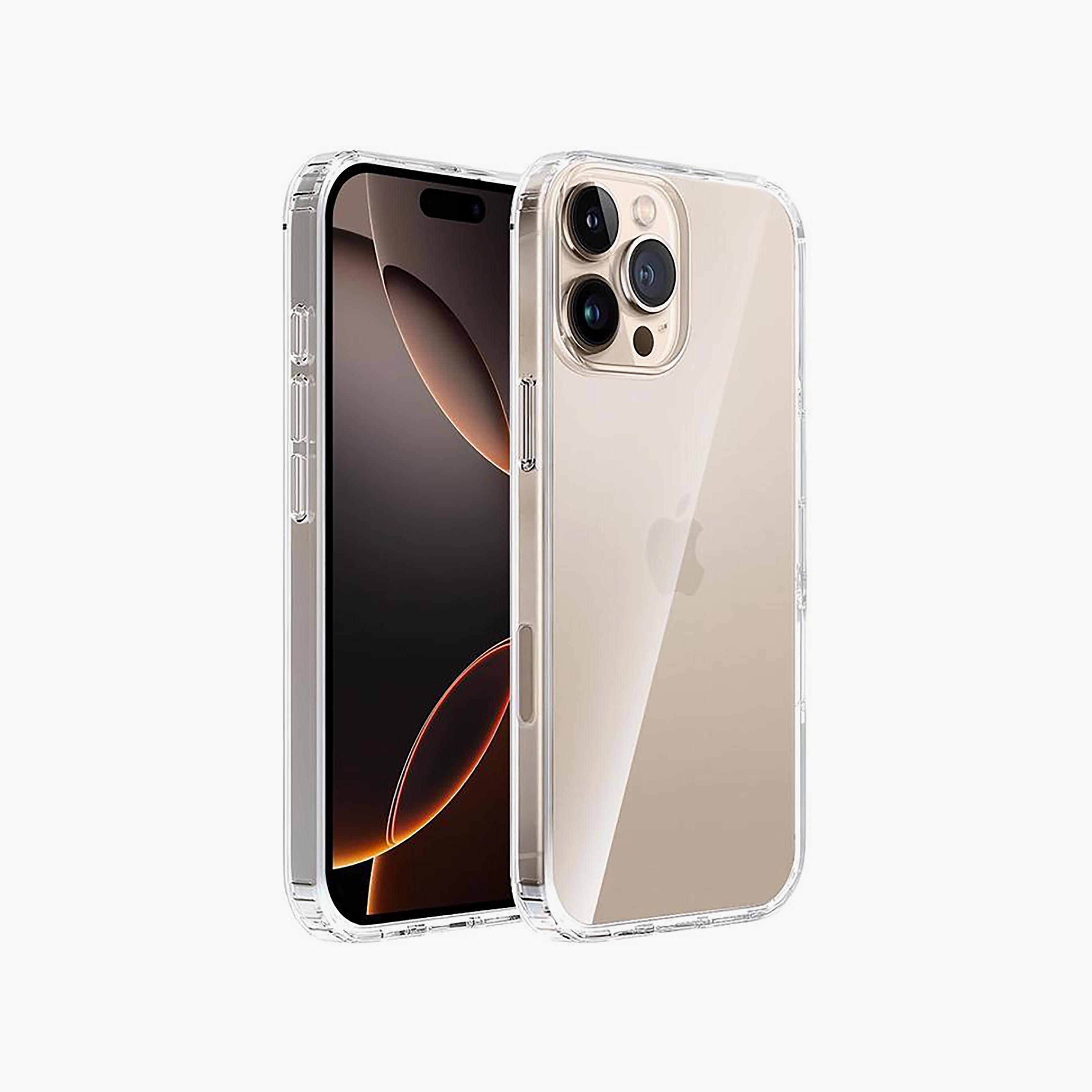 Trands iPhone 16 Pro Clear Back Case Shockproof Phone Bumper Cover | TR-CC1612-electronics-accessories-mobileaccesories-image-1