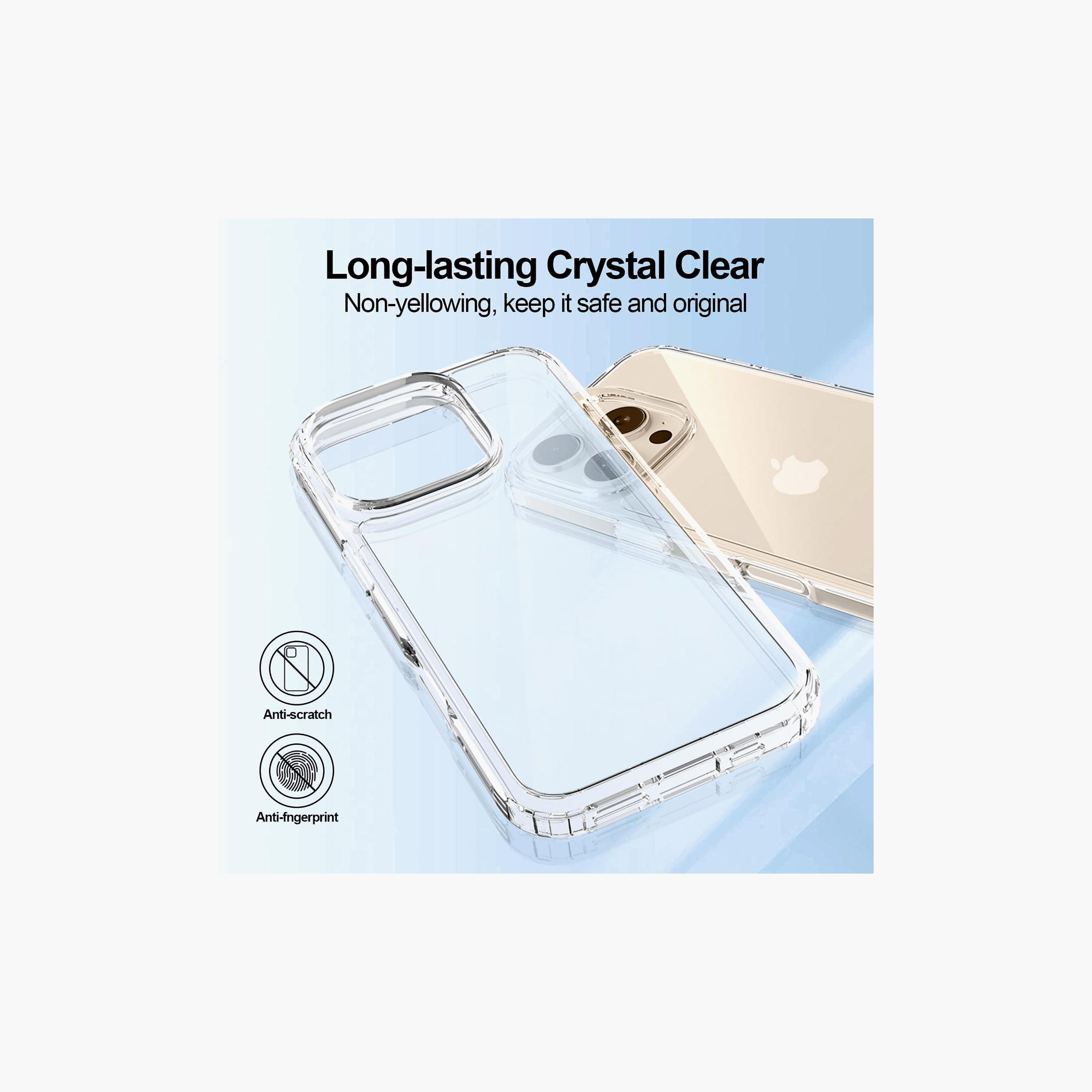Trands iPhone 16 Pro Clear Back Case Shockproof Phone Bumper Cover | TR-CC1612-electronics-accessories-mobileaccesories-image-2