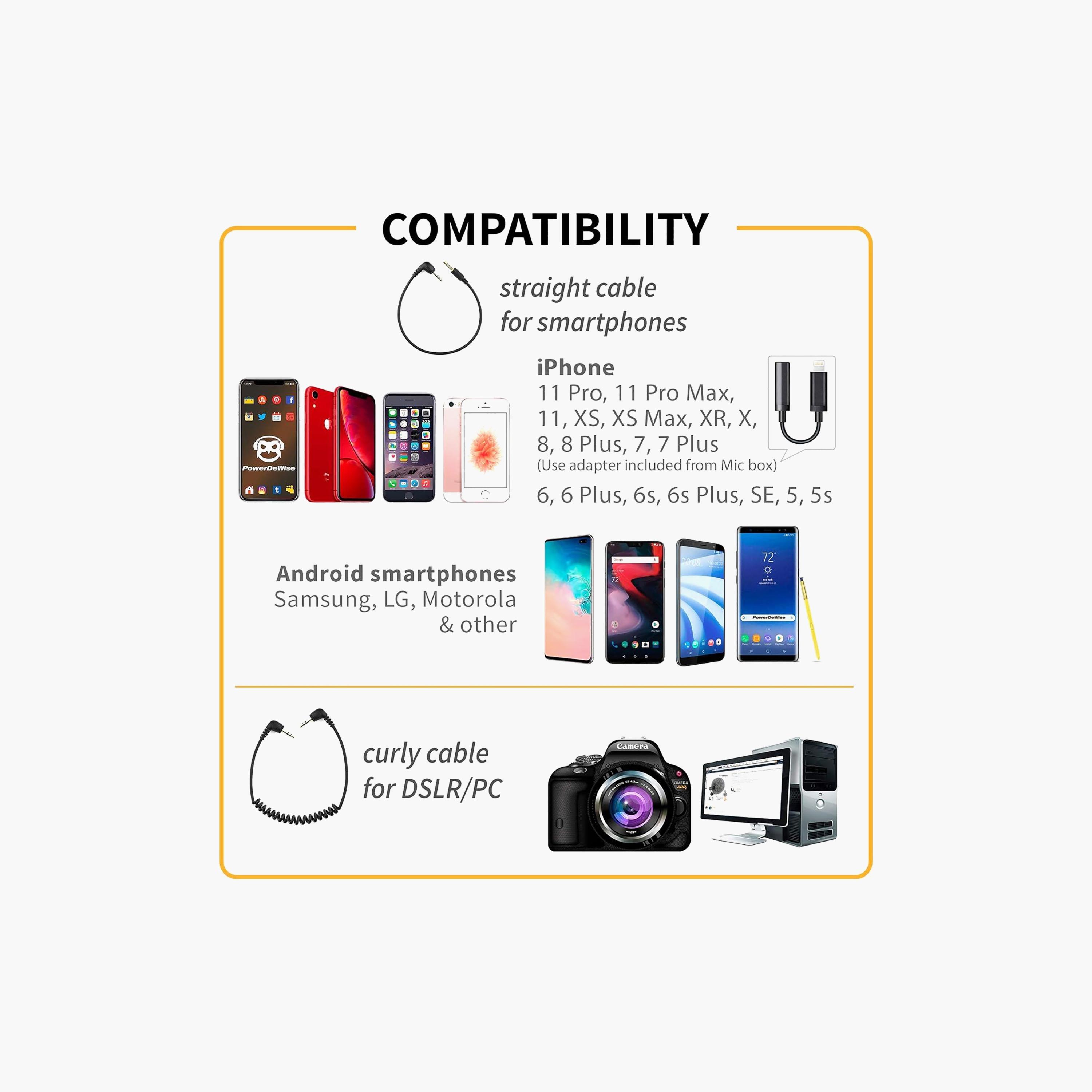 باور ديفايس ميكروفون لافالير لاسلكي | VIDEO MIC KIT-electronics-portabledevices-image-4
