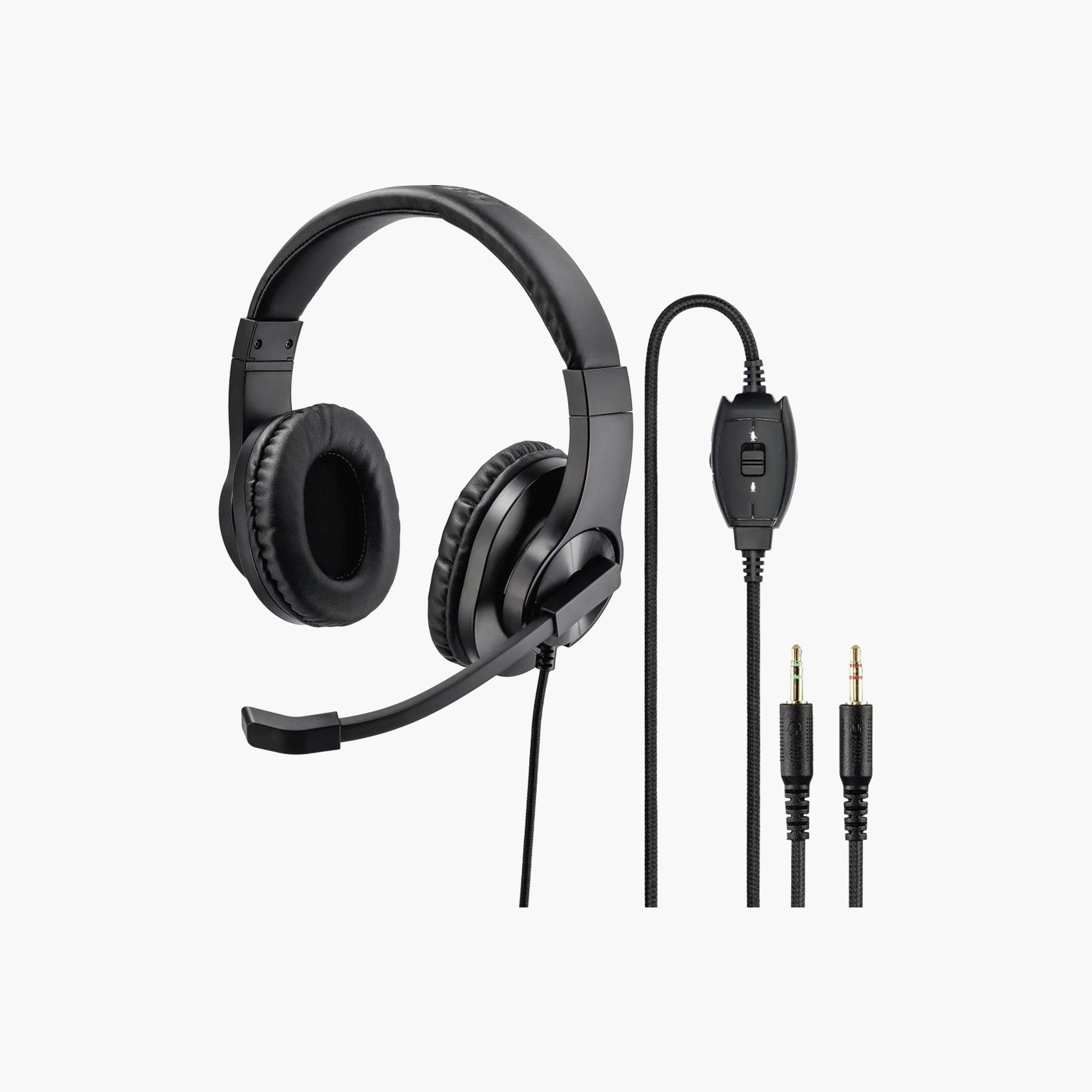 Hama HS-P300 Wired Over Ear Headphone Black | 139925-electronics-headphonesandearphones-image-1