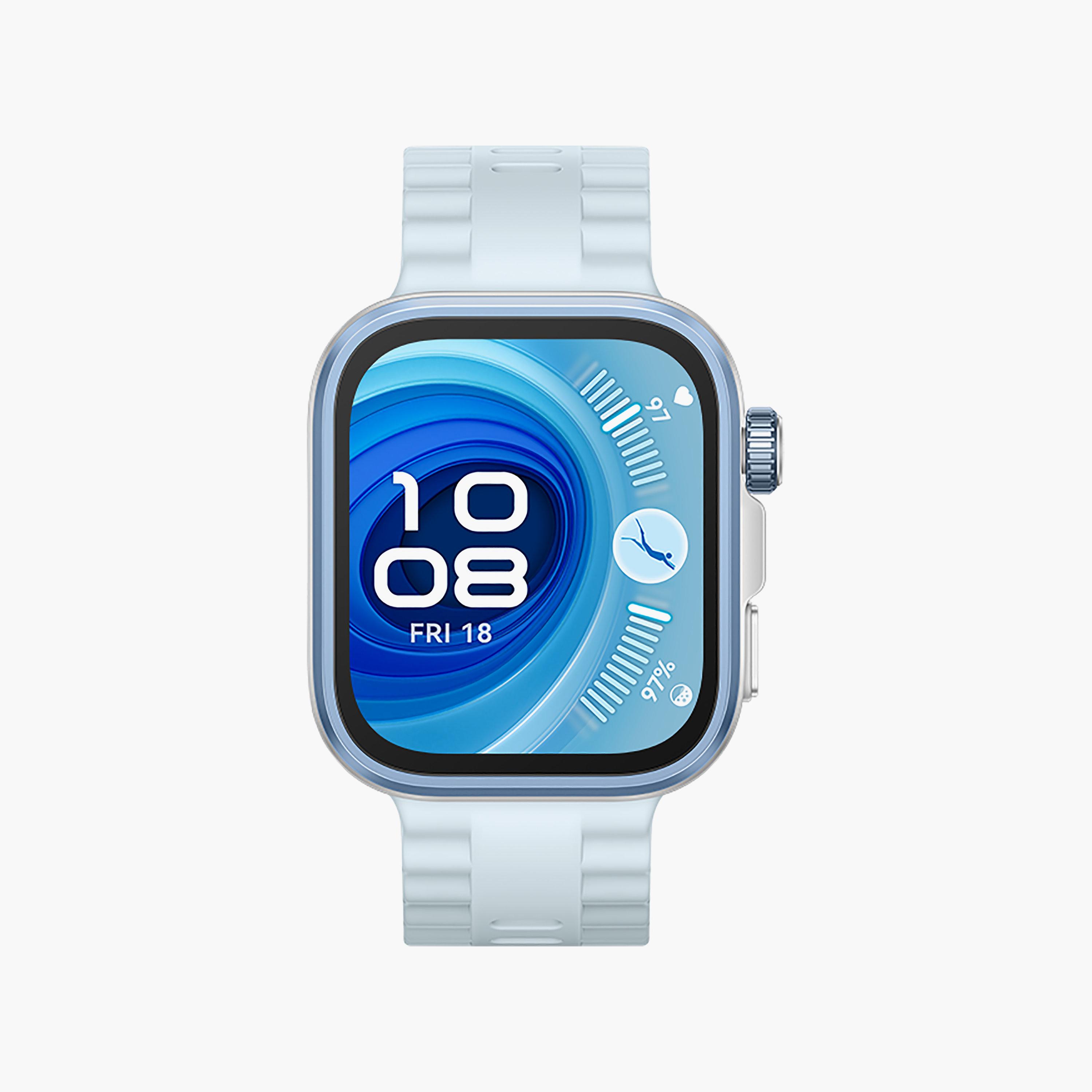 ساعة هواوي ووتش فيت 4 برو مع حزام أزرق | HUW-WATCHFIT4PRO-BLU-men-watchesandjewellery-watches-image-2