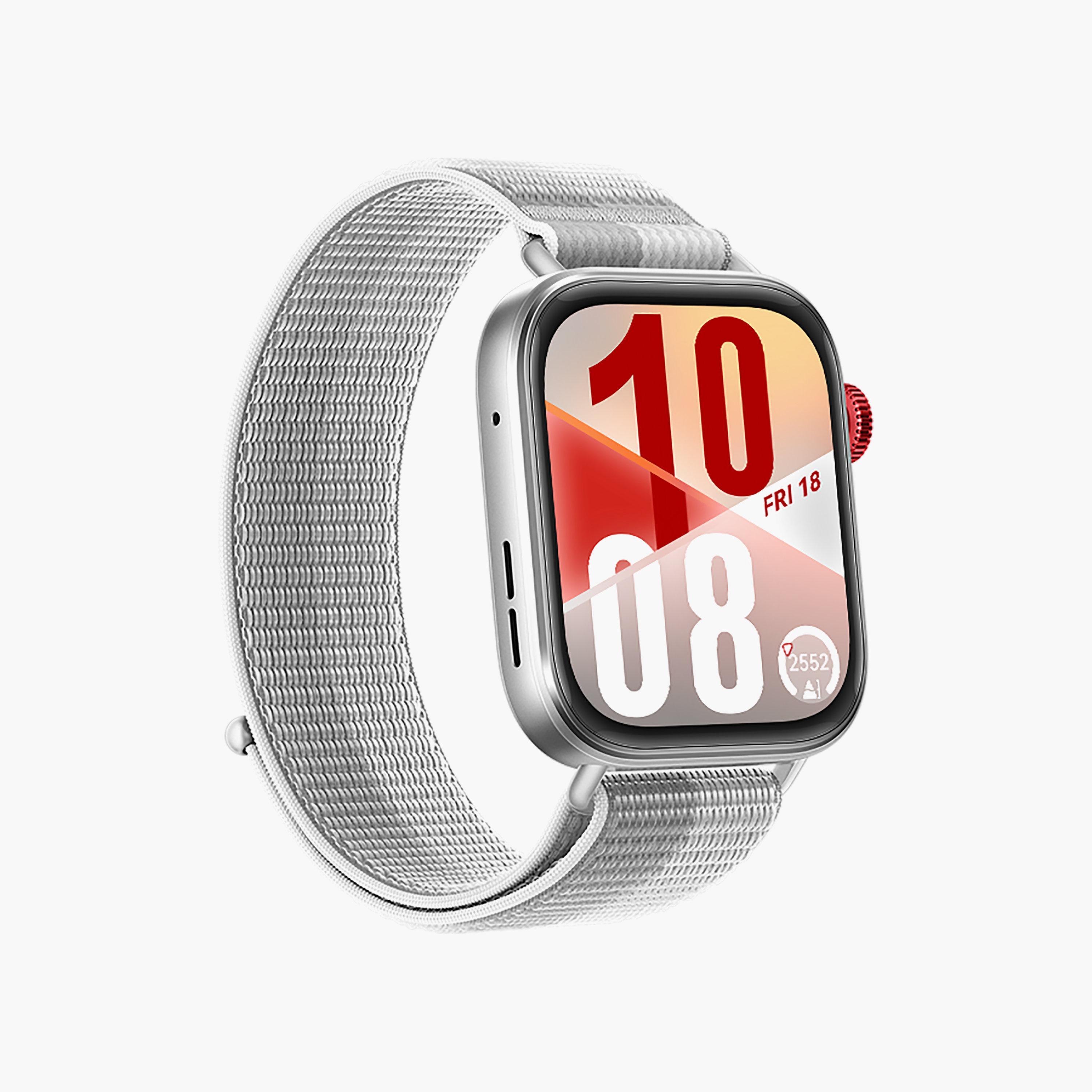 ساعة هواوي ووتش فيت 4 مع حزام | HUW-WATCHFIT4-GRY-men-watchesandjewellery-watches-image-1