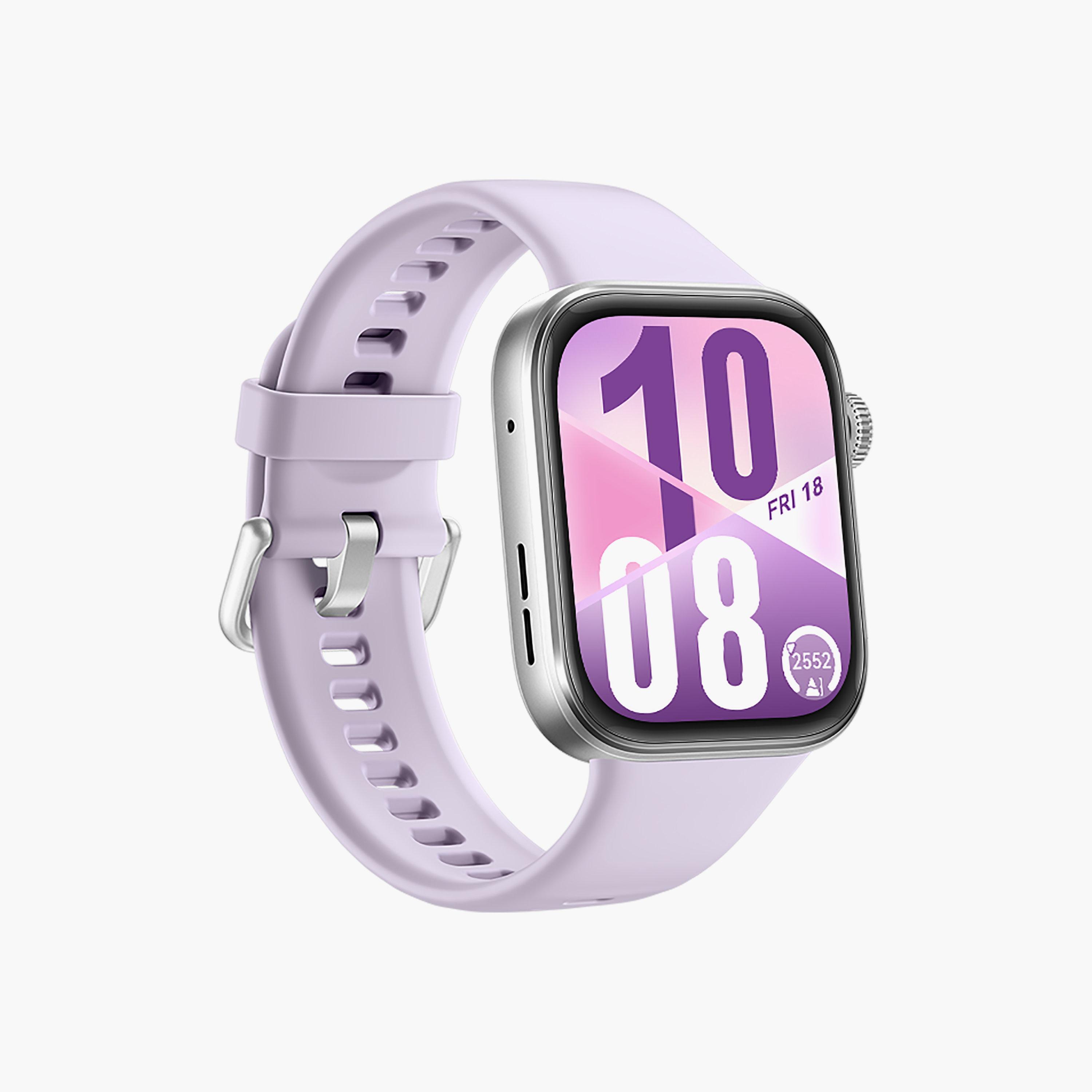 ساعة هواوي ووتش فيت 4 مع حزام | HUW-WATCHFIT4-PPL-electronics-smartwatches-image-1
