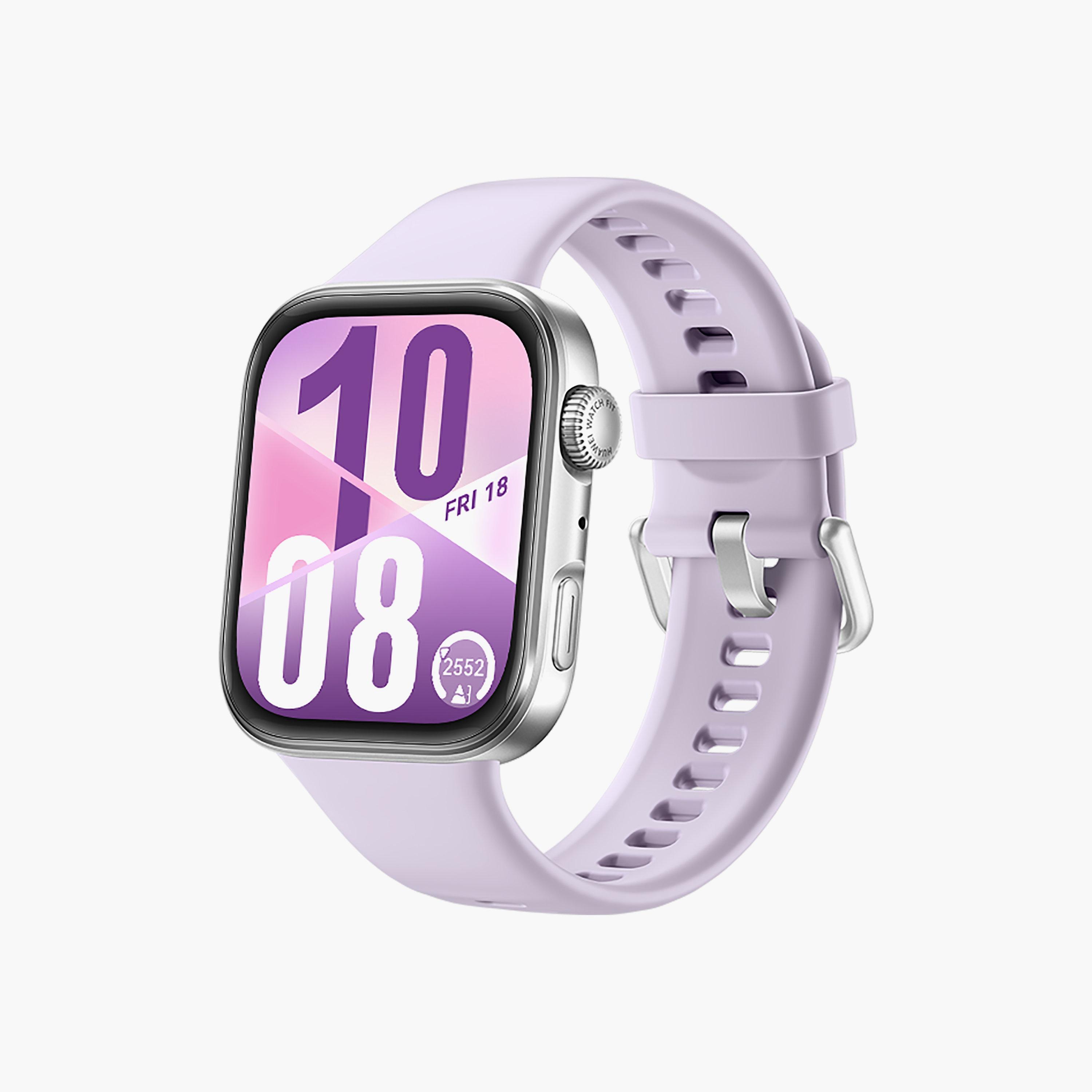 ساعة هواوي ووتش فيت 4 مع حزام | HUW-WATCHFIT4-PPL-electronics-smartwatches-image-3