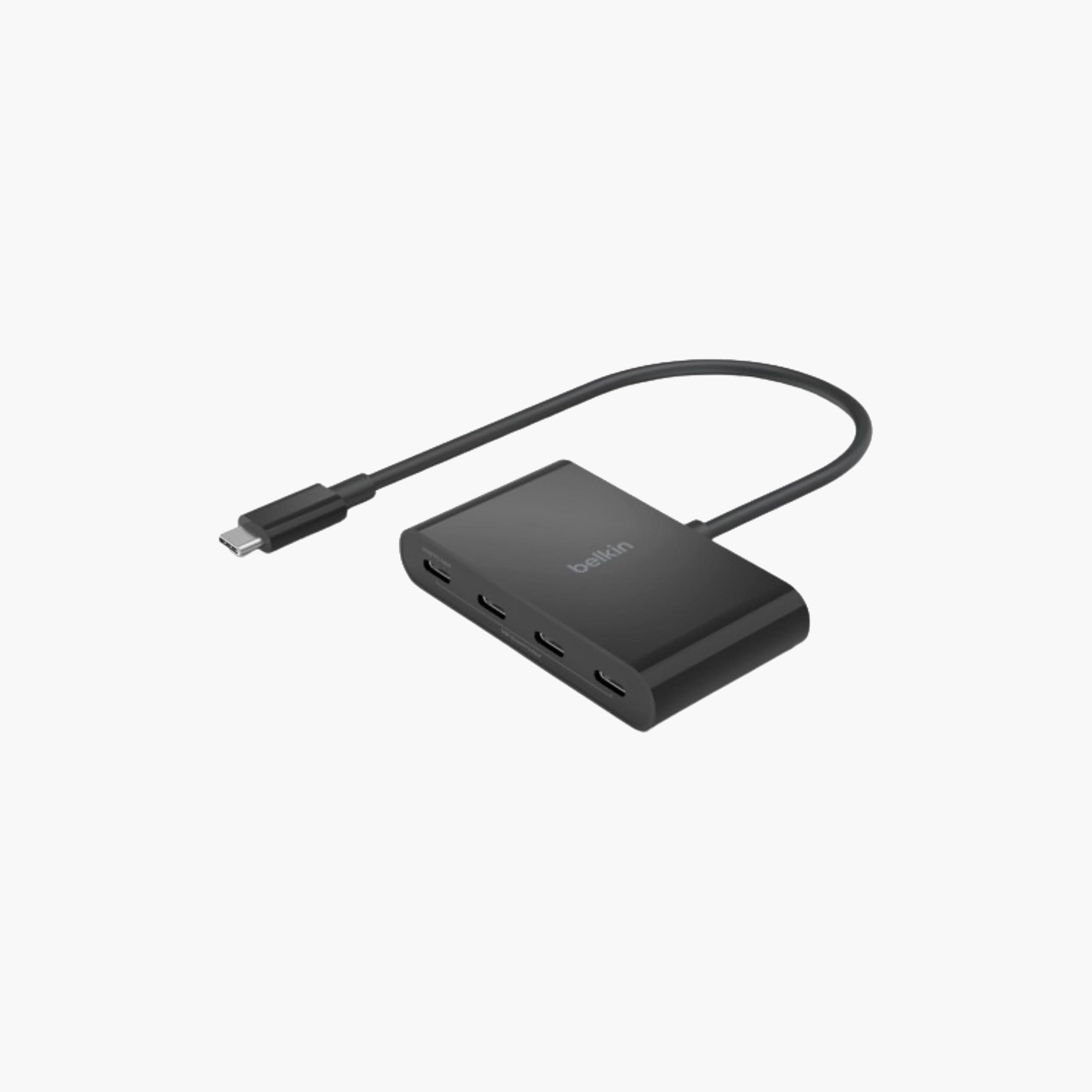 Belkin CONNECT USB-C to 4-Port USB-C Hub Black | BKN-AVC018BTBK-electronics-accessories-computeraccesories-image-1