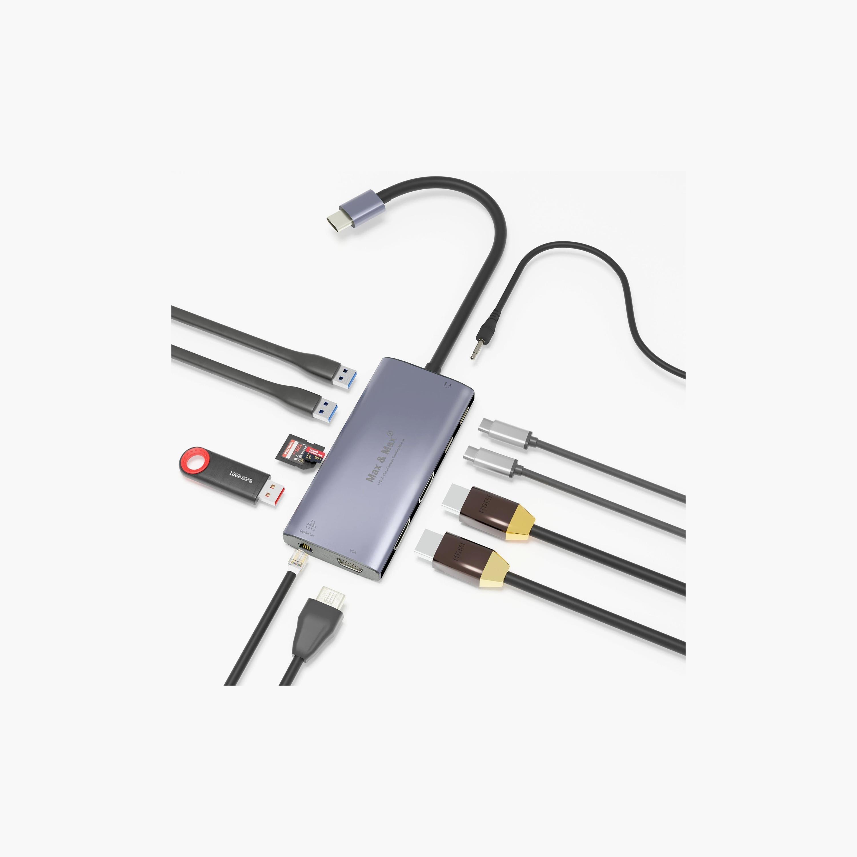 ماكس آند ماكس موزع 12 في 1 بمنفذ HDMI مزدوج | MX1201-electronics-accessories-computeraccesories-image-2