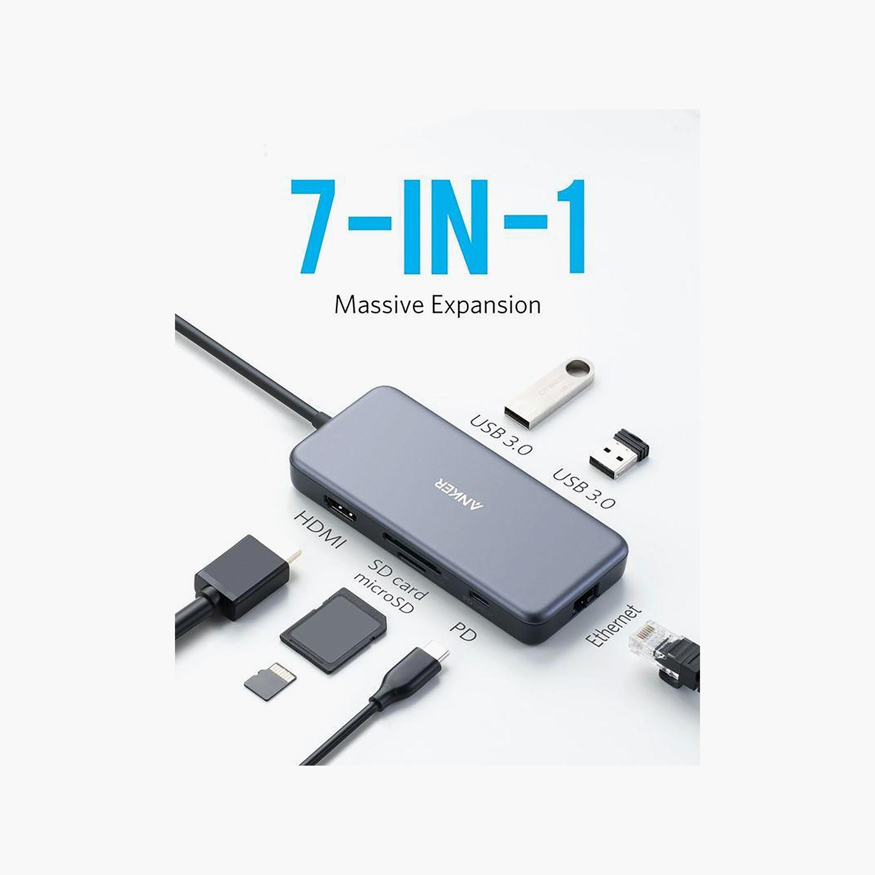 أنكر باور إكسباند+ موزع 7 في 1 بتقنية USB-C مع طاقة توصيل (PD) | A8352HA1-electronics-accessories-computeraccesories-image-2