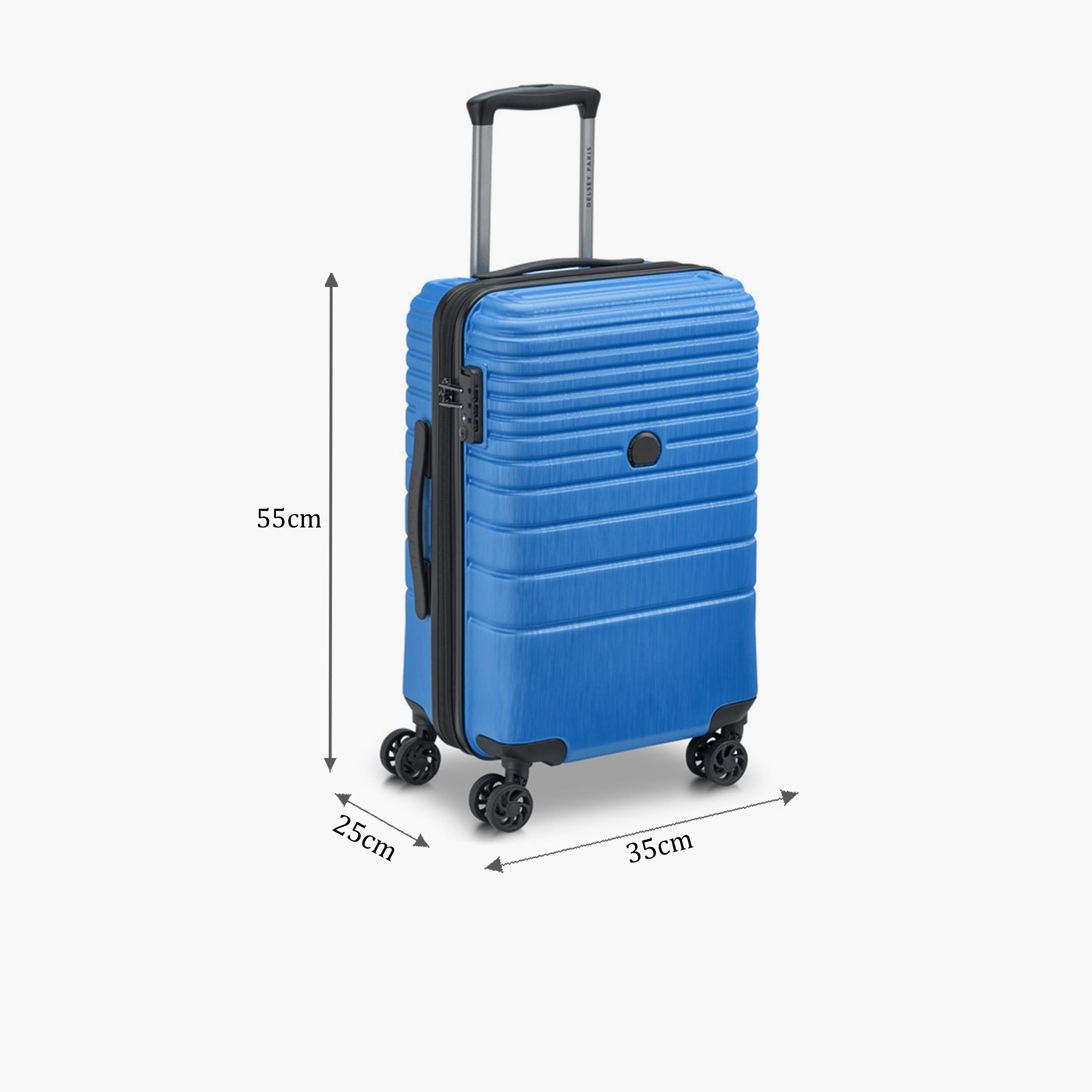 Delsey Alexandra 55 CM Small Cabin ABS Hard Sided 4-Wheeler Spinner Trolley Bag with TSA Lock-travel-luggagesandbags-luggage-image-2