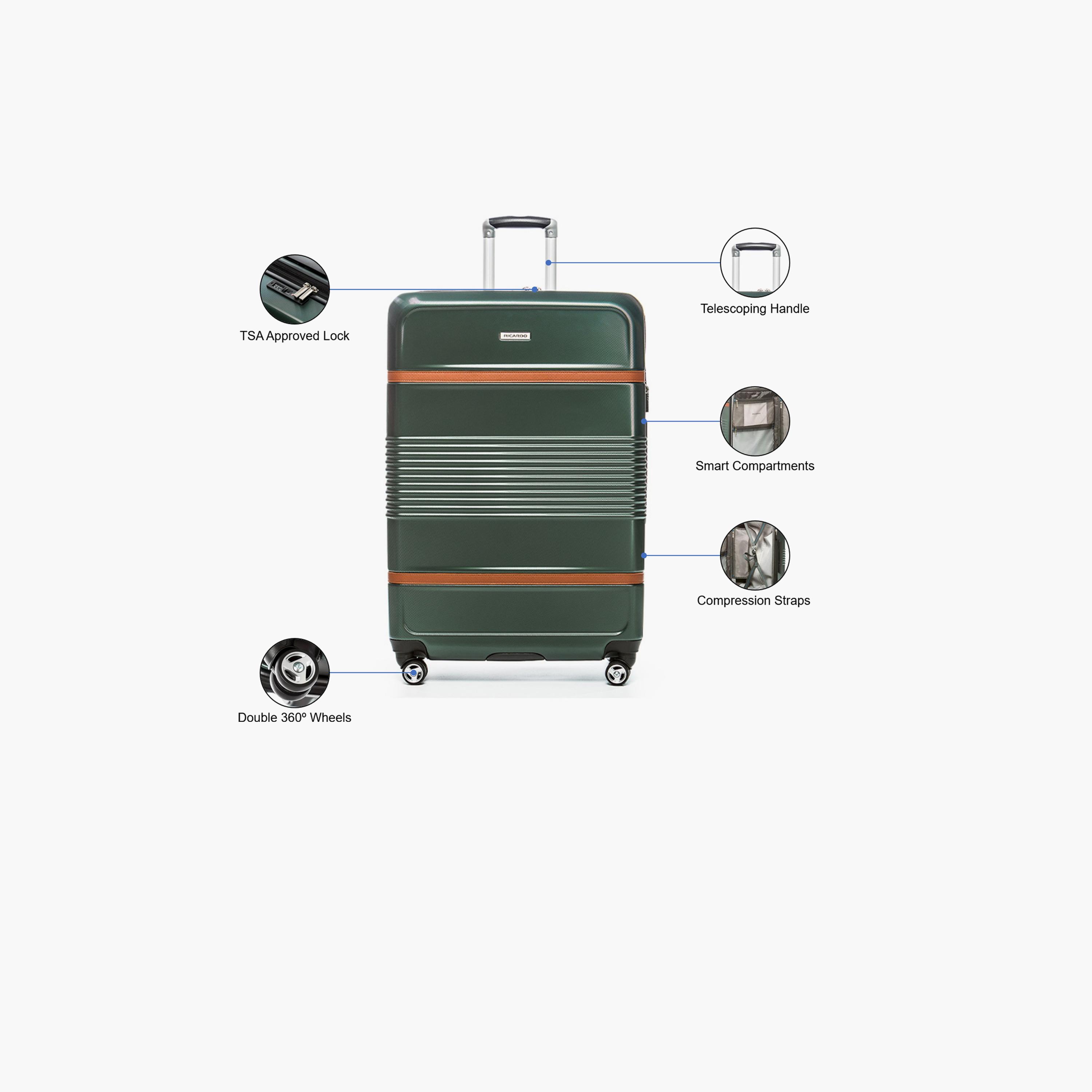 Ricardo Park West 73 CM Large Check-in Polycarbonate with ABS Hard Sided 4-Wheeler Spinner Trolley Bag with TSA Lock-travel-luggagesandbags-luggage-image-3