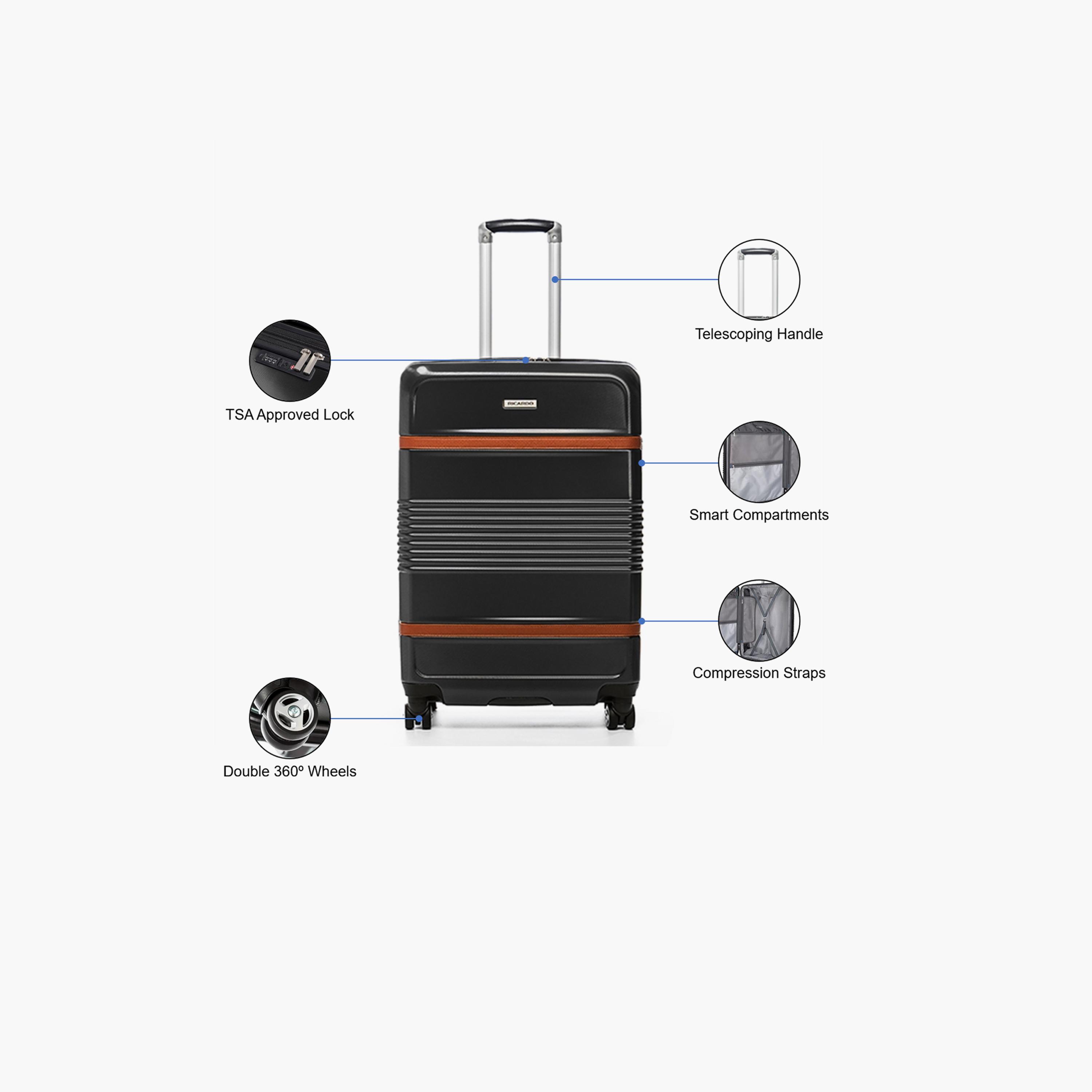 Ricardo Park West 62 CM Medium Check-in Polycarbonate with ABS Hard Sided 4-Wheeler Spinner Trolley Bag with TSA Lock-travel-luggagesandbags-luggage-image-3
