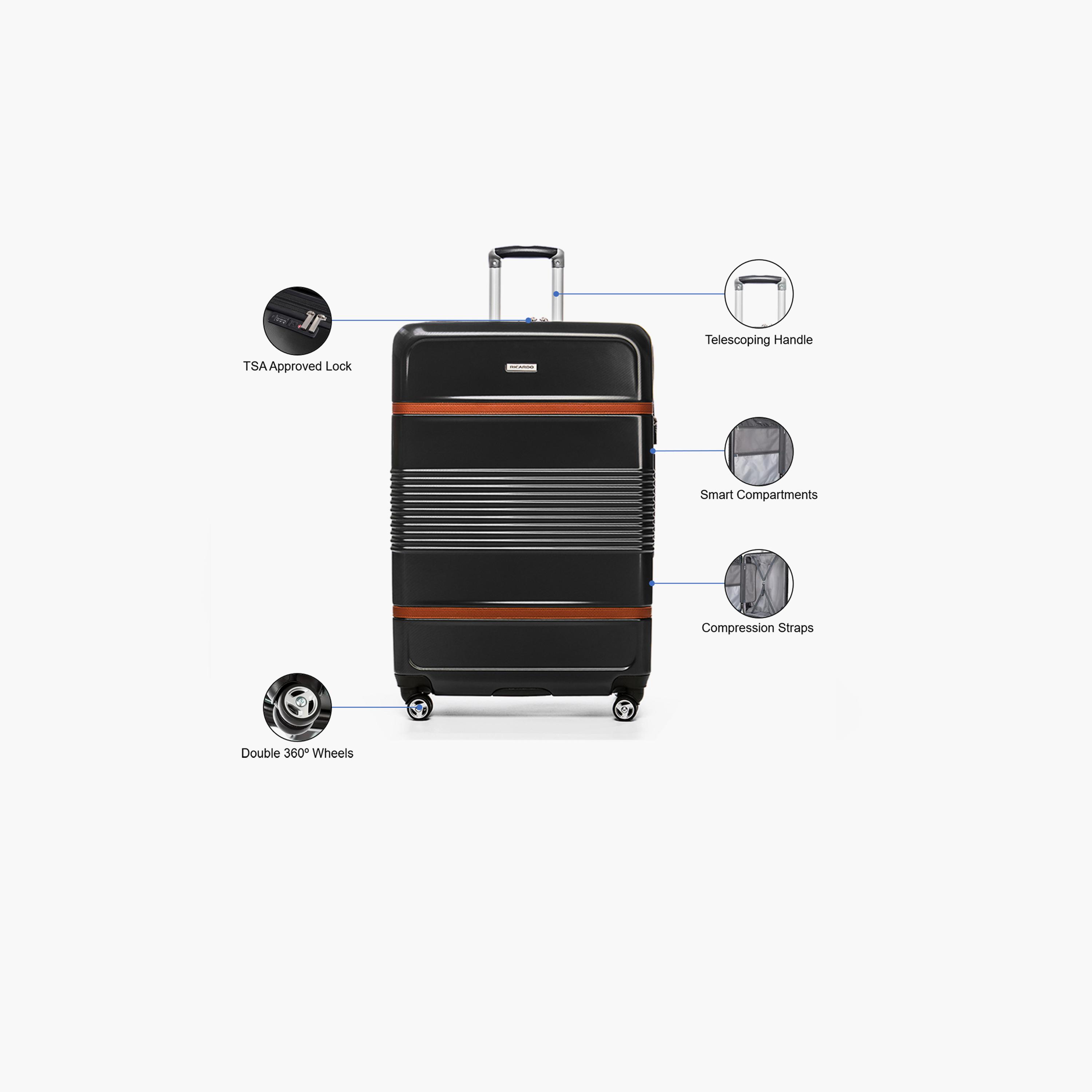 Ricardo Park West 73 CM Large Check-in Polycarbonate with ABS Hard Sided 4-Wheeler Spinner Trolley Bag with TSA Lock-travel-luggagesandbags-luggage-image-3