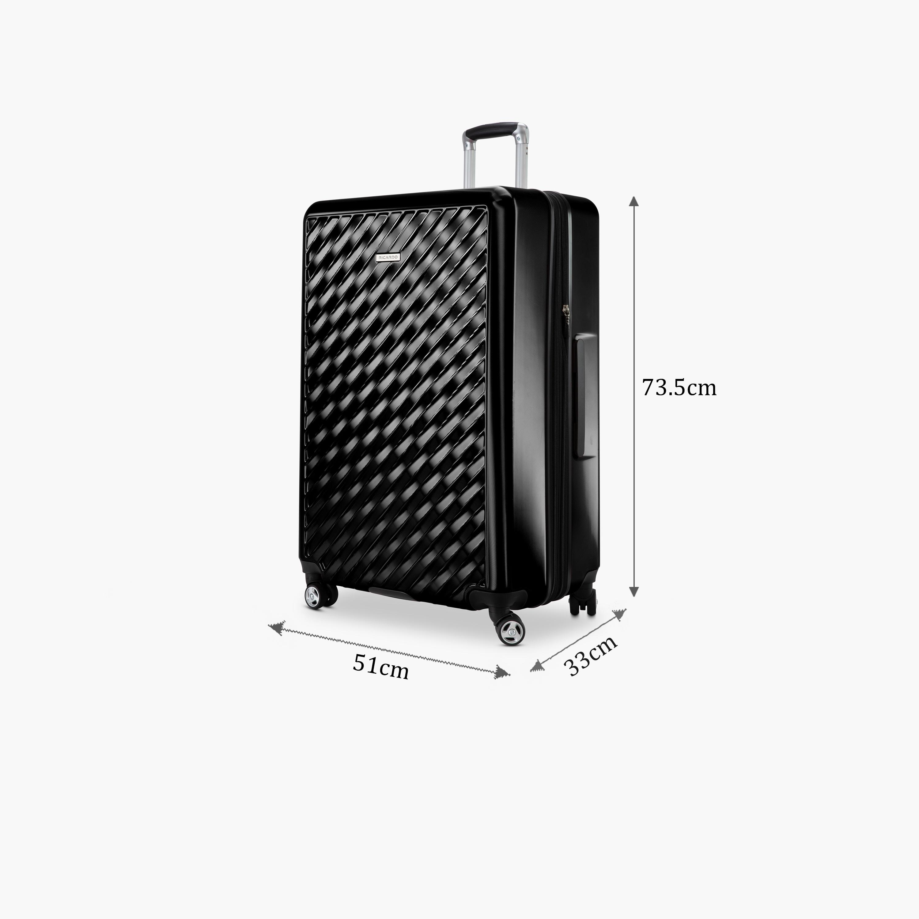 Ricardo Melrose 73.5 CM Large Check-in Polypropylene Hard Sided 4-Wheeler Spinner Trolley Bag with TSA Lock-travel-luggagesandbags-luggage-image-2