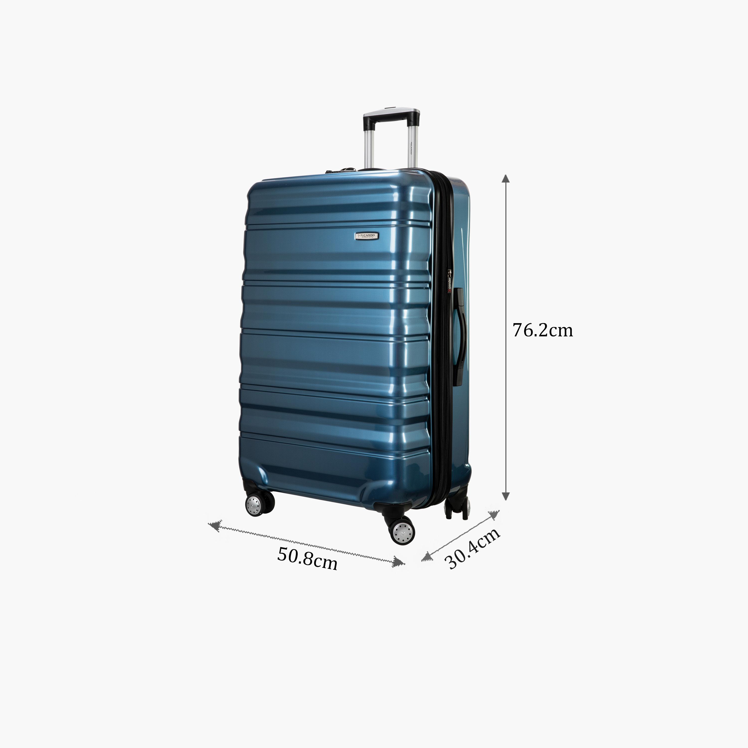 Ricardo Piedmont 76.2 CM Large Check-in Polypropylene Hard Sided 4-Wheeler Spinner Trolley Bag with TSA Lock-travel-luggagesandbags-luggage-image-2