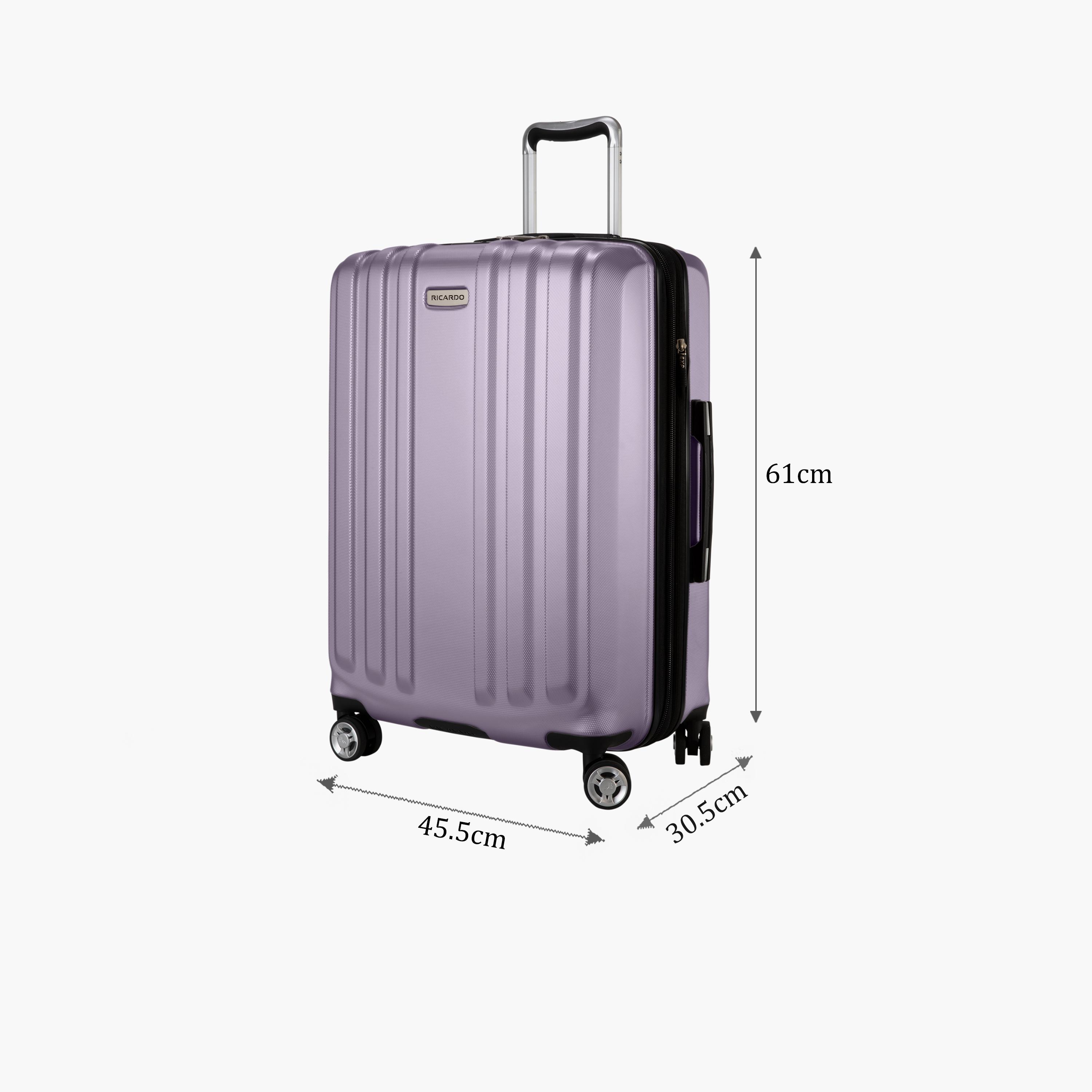 Ricardo Oak Park 61 CM Medium Check-in Polypropylene Hard Sided 4-Wheeler Spinner Trolley Bag with TSA Lock-travel-luggagesandbags-luggage-image-2