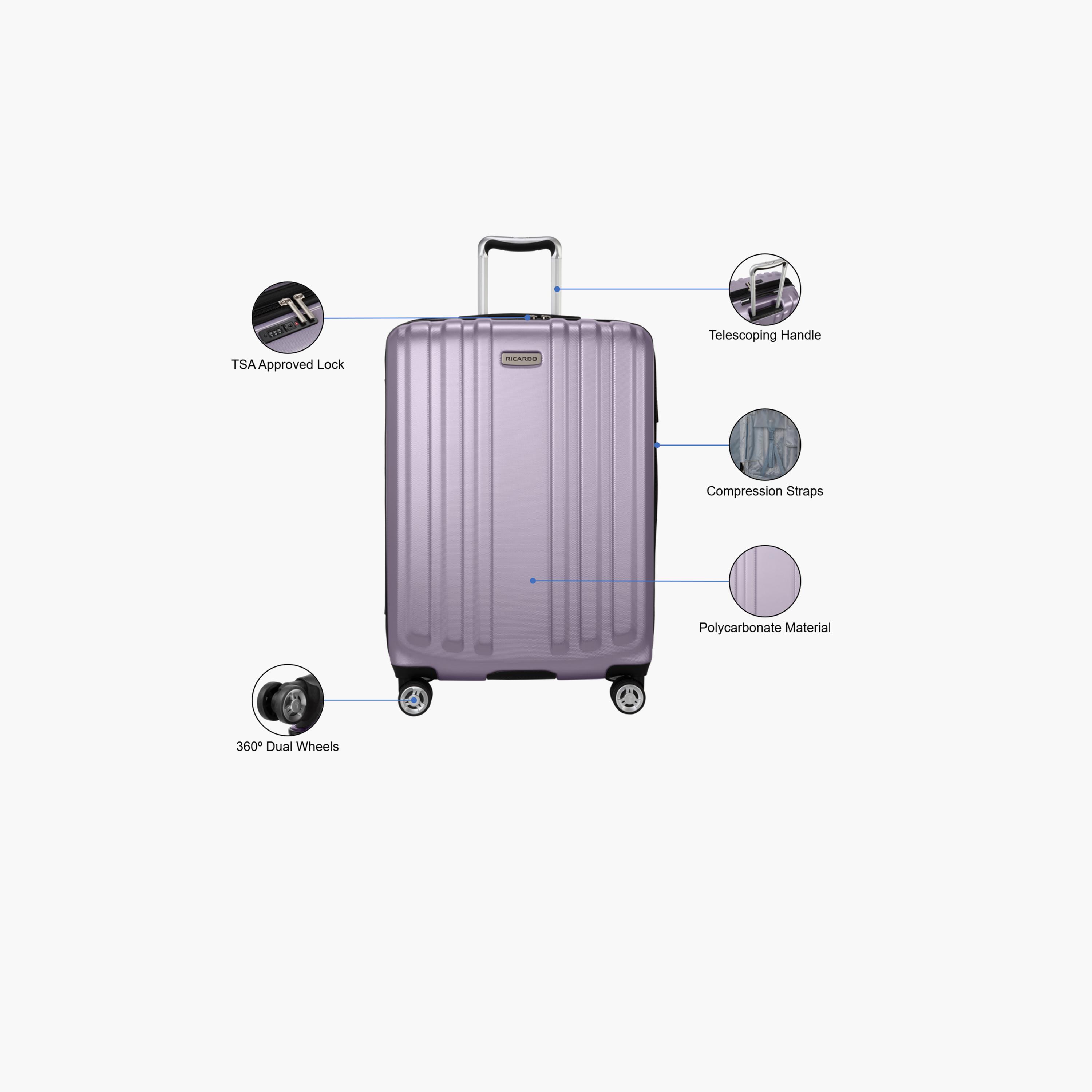 Ricardo Oak Park 61 CM Medium Check-in Polypropylene Hard Sided 4-Wheeler Spinner Trolley Bag with TSA Lock-travel-luggagesandbags-luggage-image-3