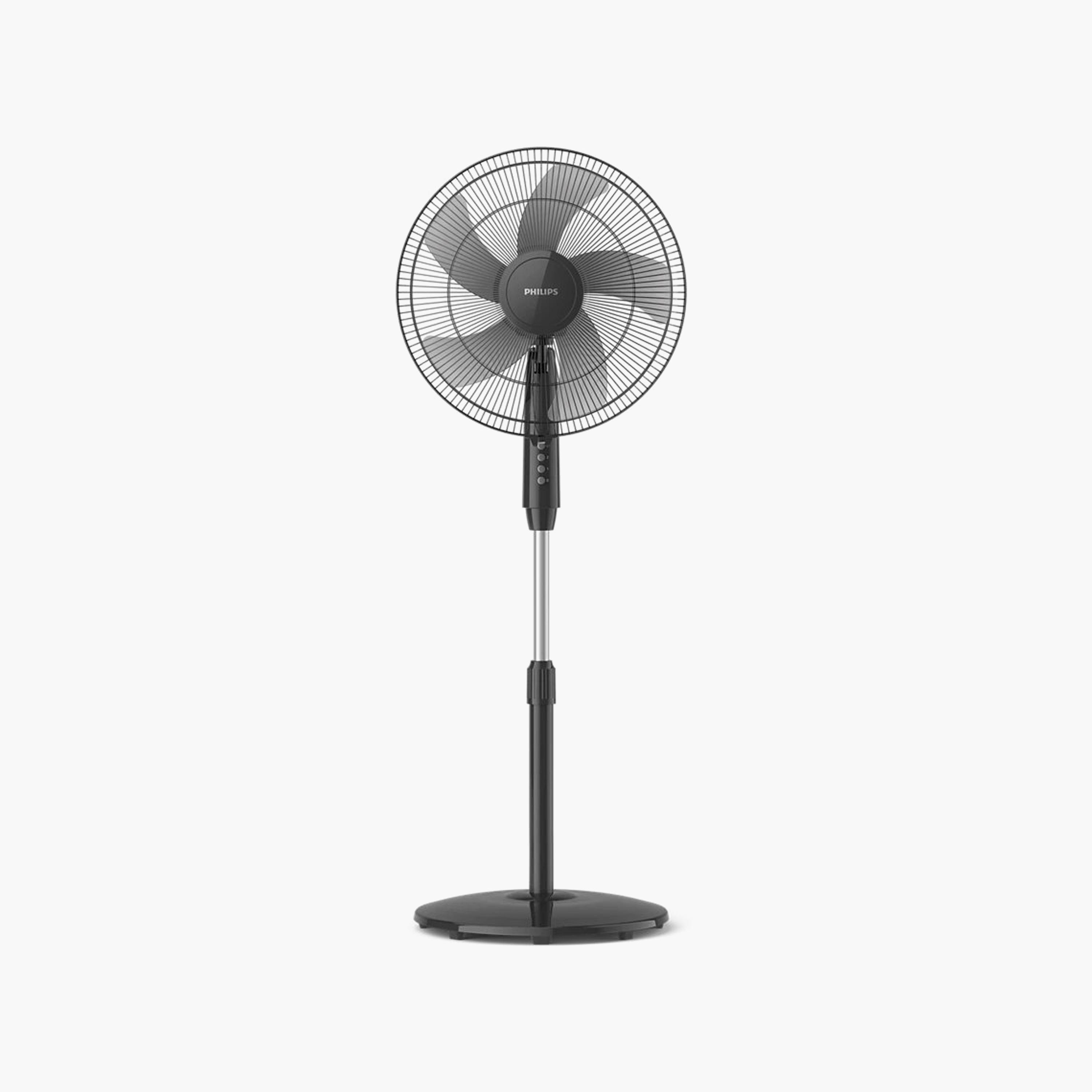 مروحة قاعدة من سلسلة فيليبس 600، 45 واط - أسود | ACP620/01-household-appliances-homeappliances-fans-image-1