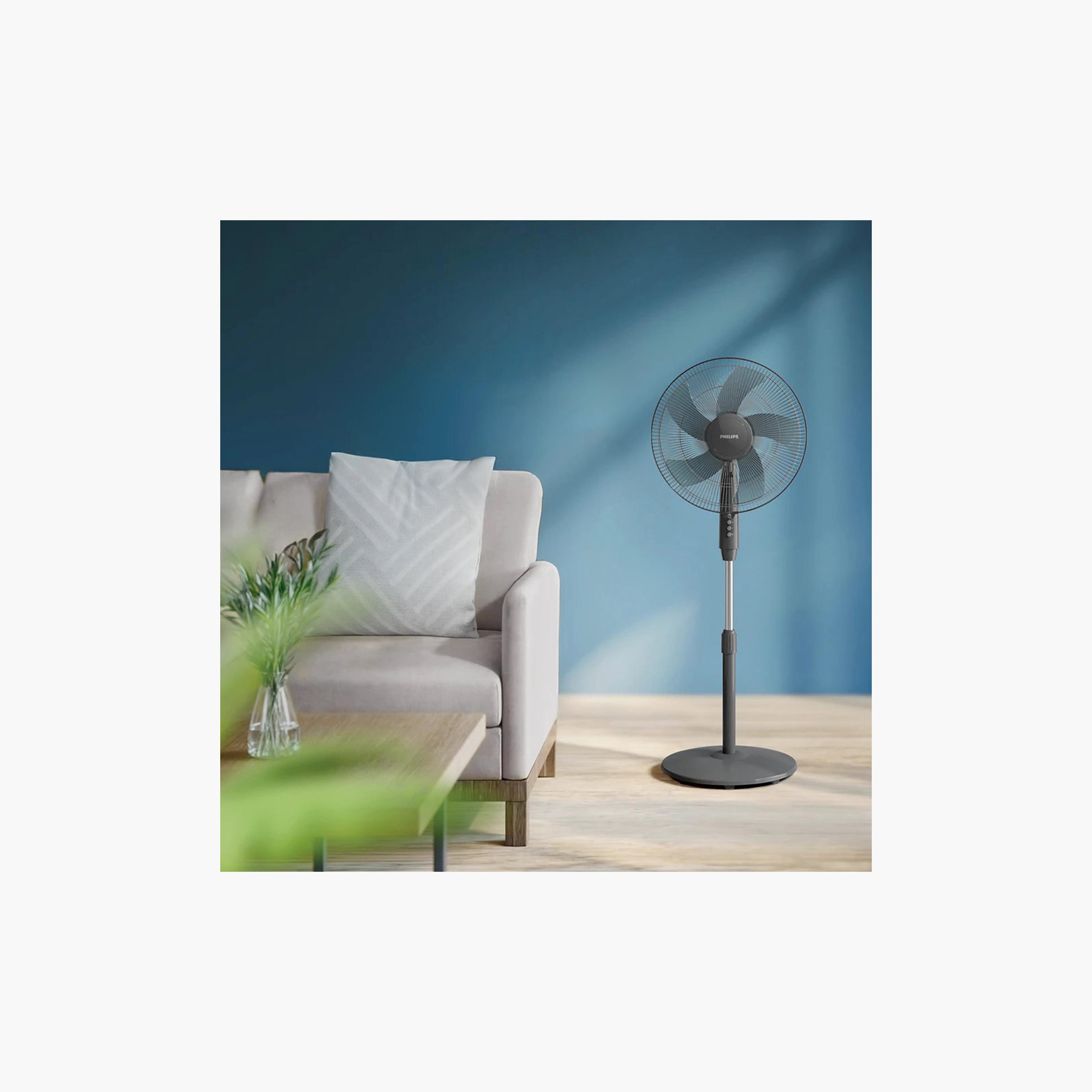مروحة قاعدة من سلسلة فيليبس 600، 45 واط - أسود | ACP620/01-household-appliances-homeappliances-fans-image-4