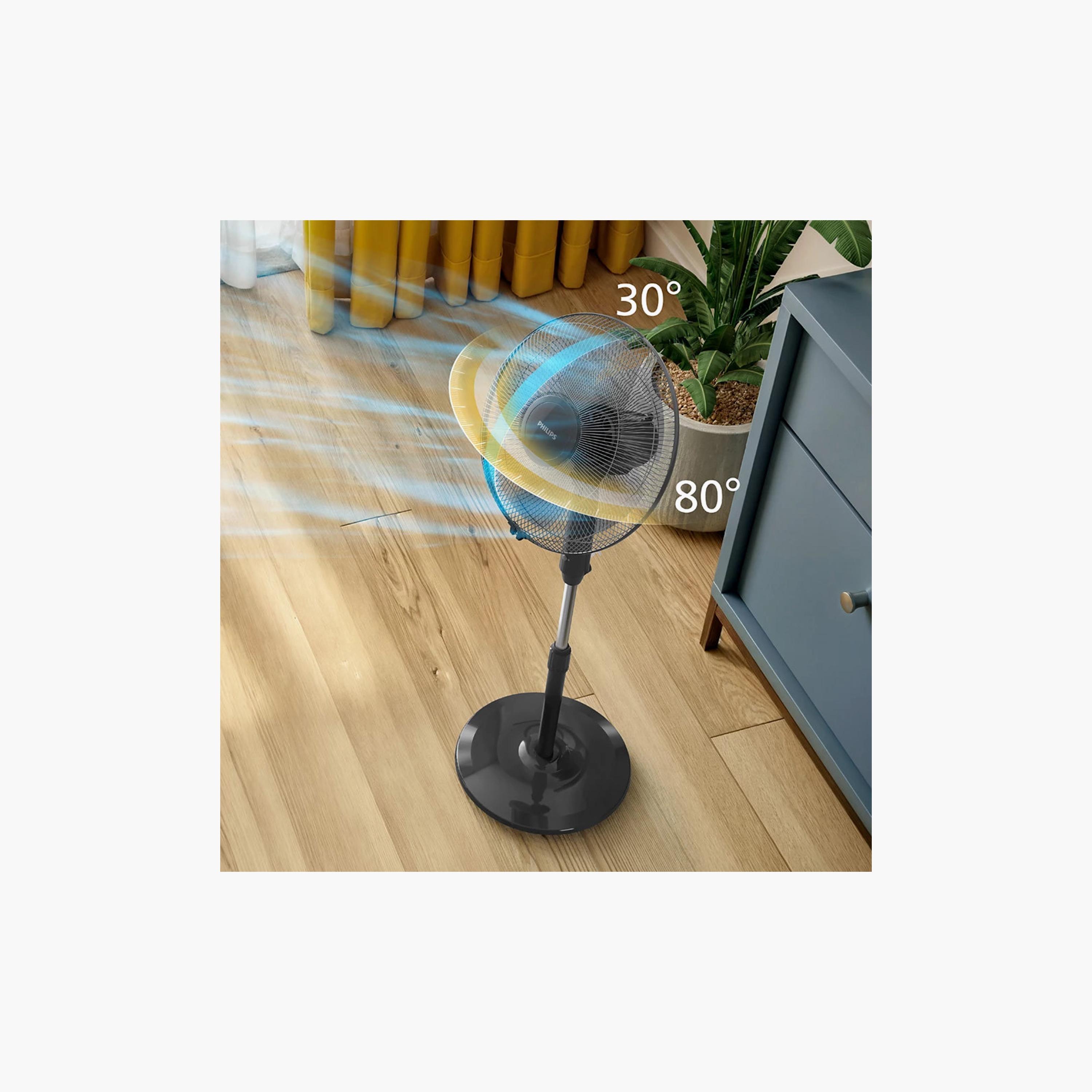 مروحة قاعدة من سلسلة فيليبس 600، 45 واط - أسود | ACP620/01-household-appliances-homeappliances-fans-image-5