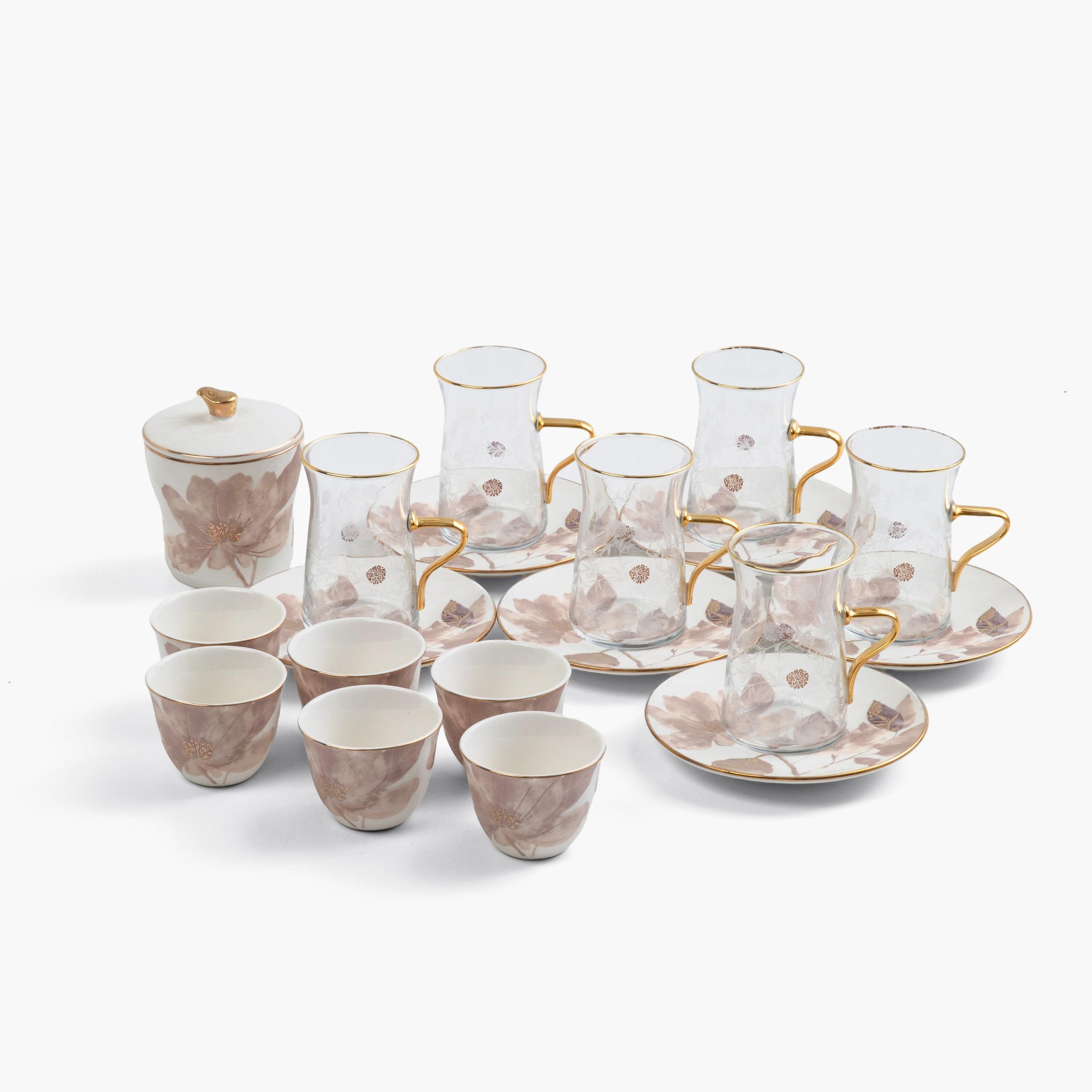 Floral Glass Tea and Coffee Set-household-dining-teaandcoffee-teaandcoffeesets-image-6