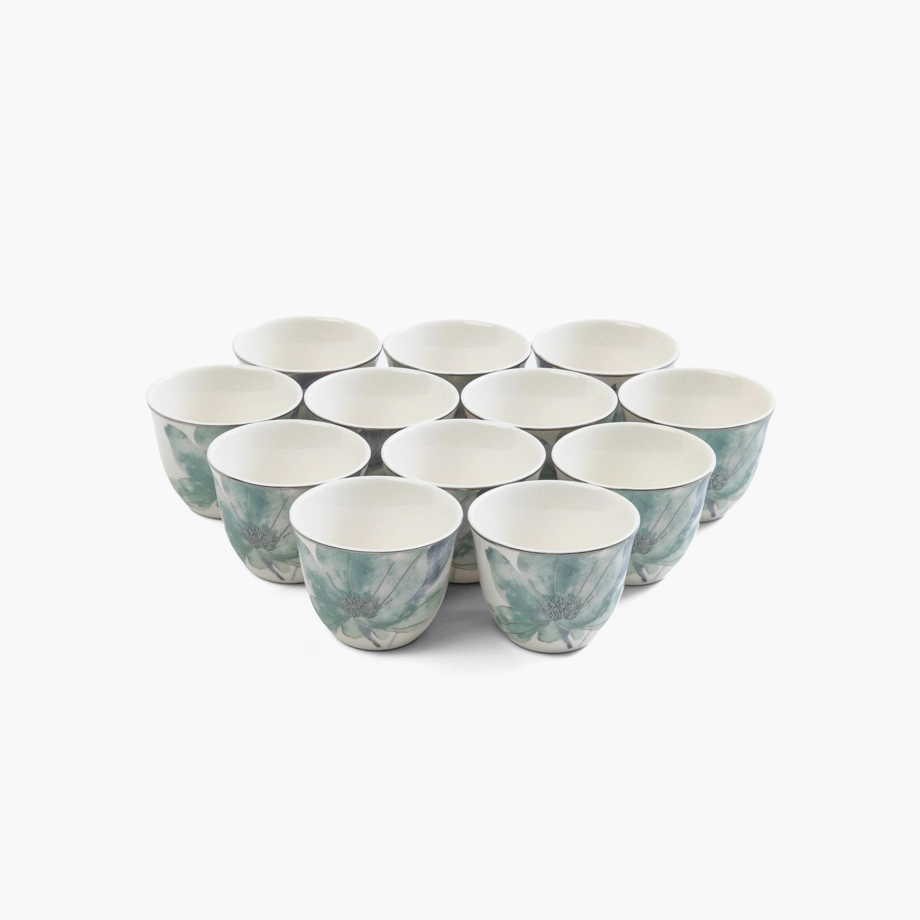 Floral Pattern Arabic 12 Pcs Coffee Cups-household-dining-teaandcoffee-teaandcoffeesets-image-2