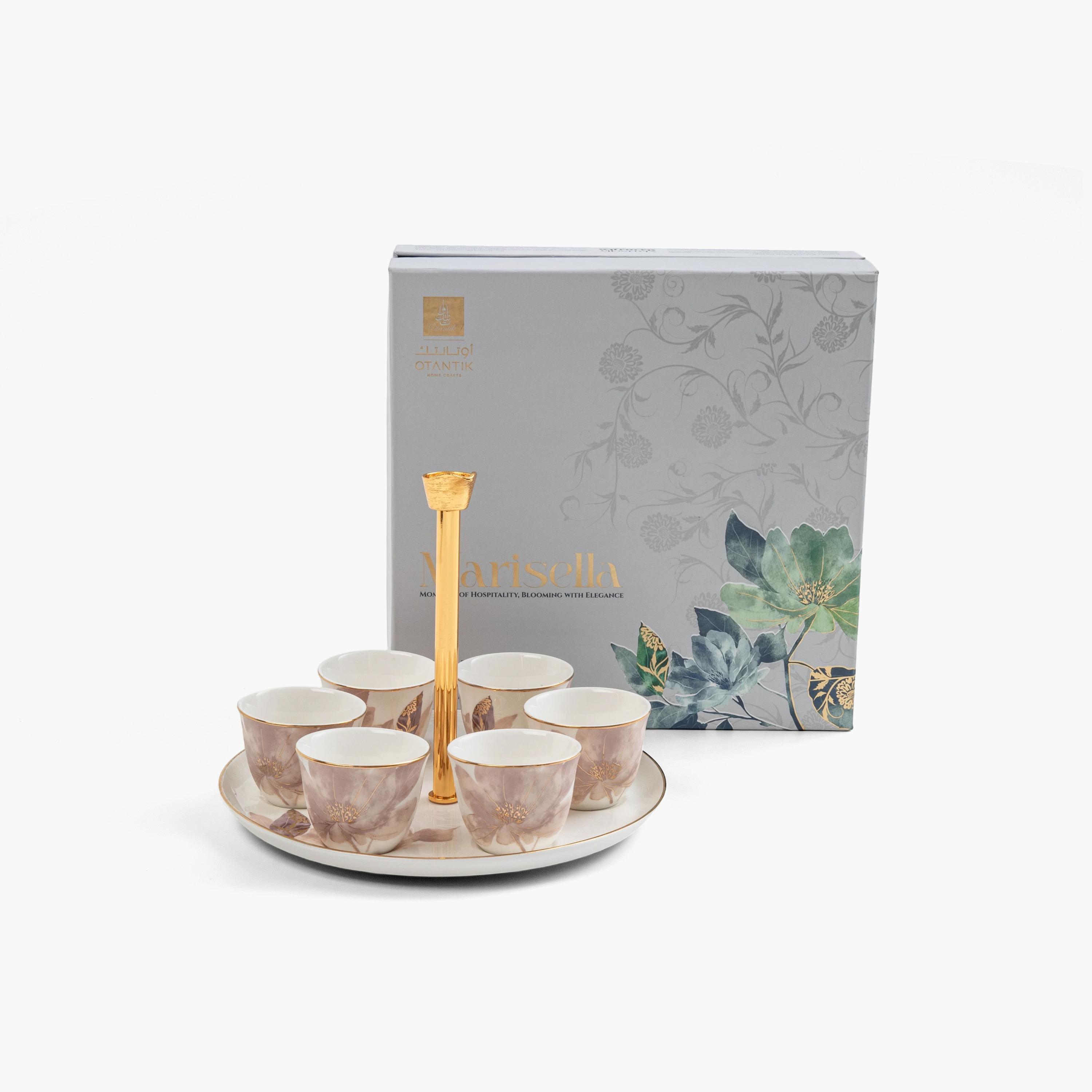 طقم فناجين قهوة عربية بنقوش زهرية-household-dining-teaandcoffee-teaandcoffeesets-image-5