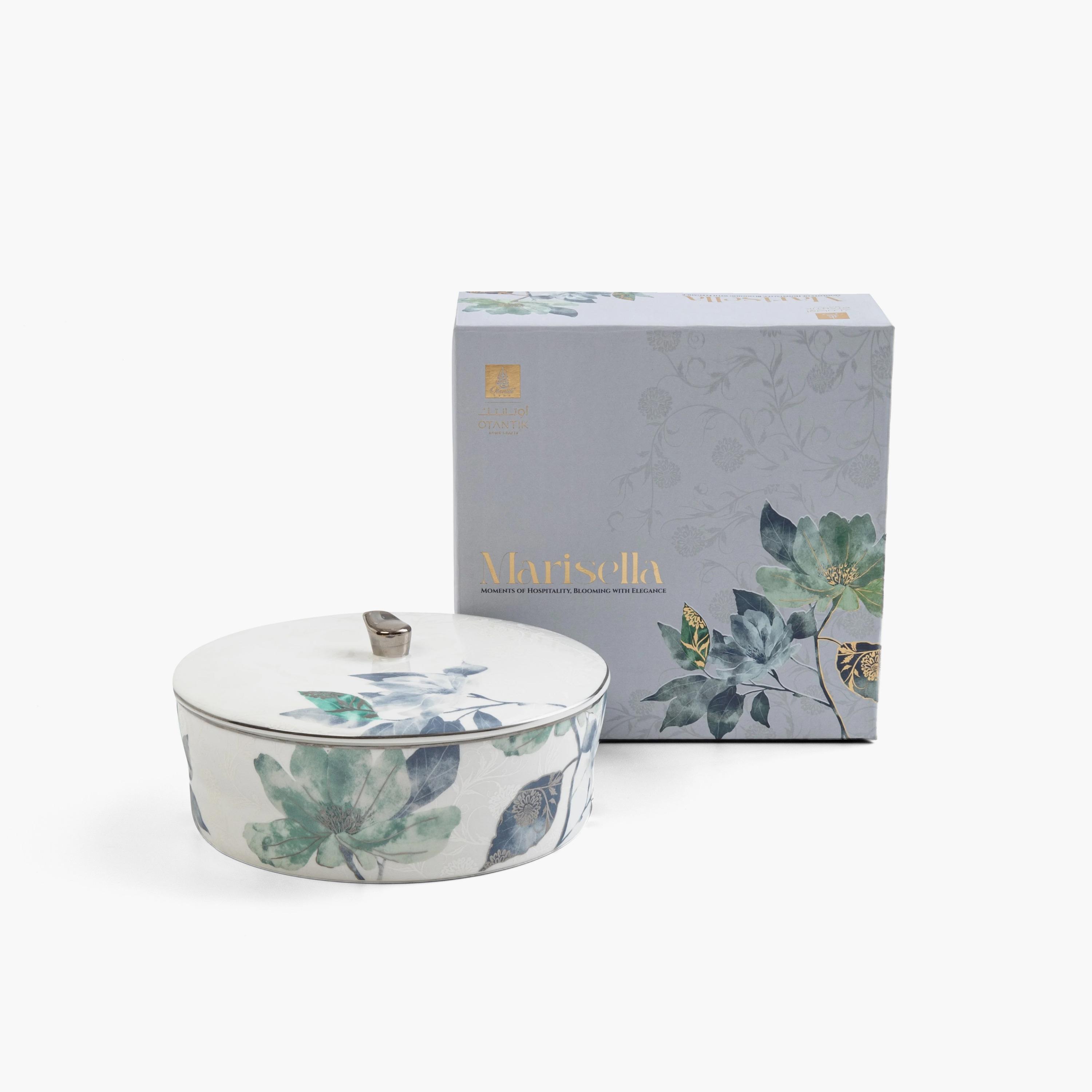 Floral Ceramic Date Bowl-household-dining-dinnerware-bowls-image-1