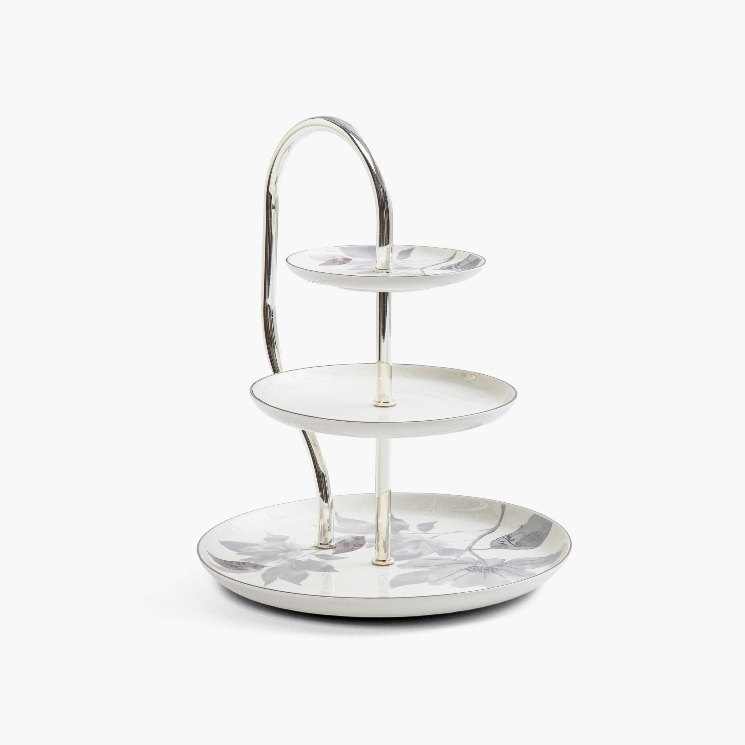 Floral Three-Tier Serving Stand-household-dining-serveware-cakestands-image-2