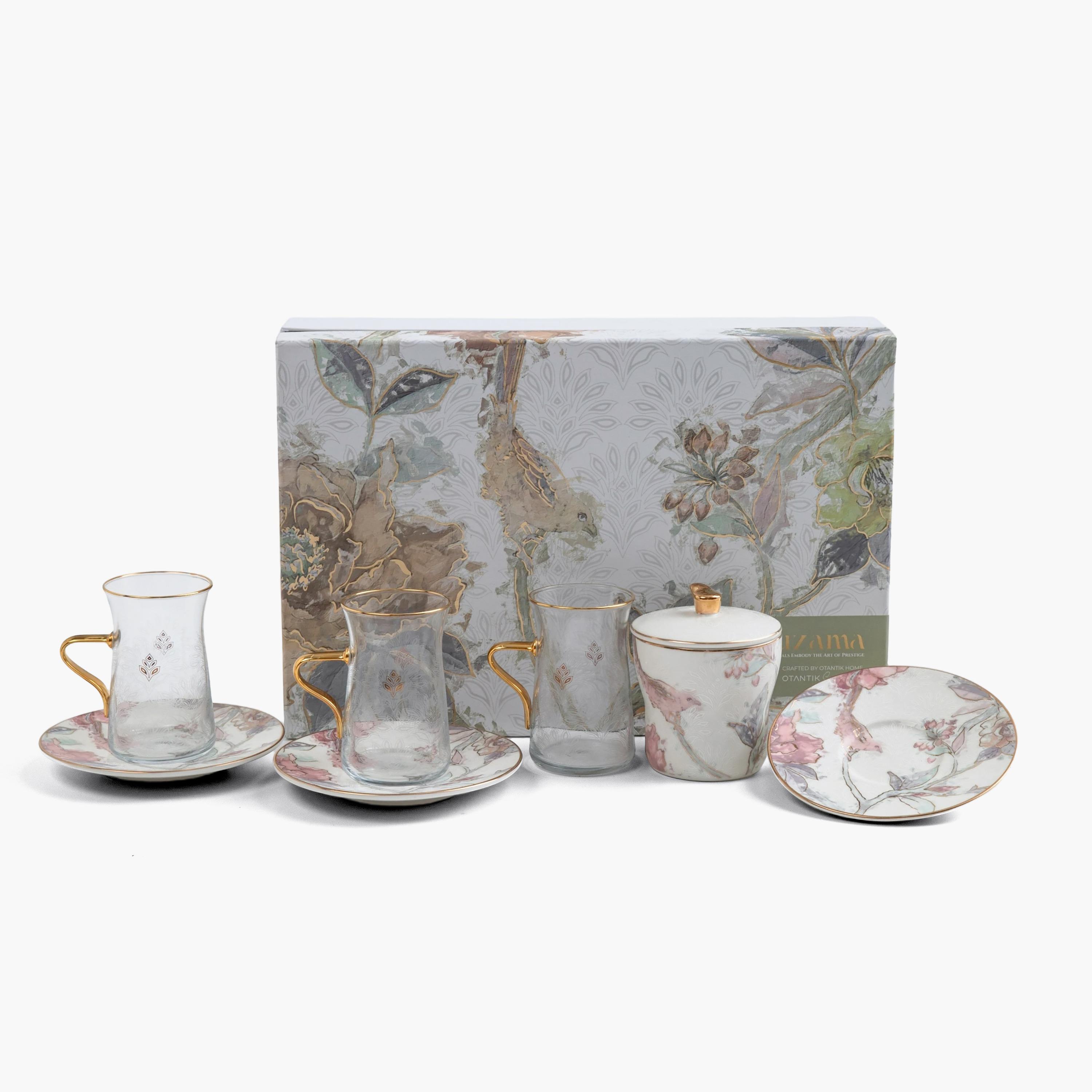 Floral Tea Set 13 Pieces-household-dining-teaandcoffee-teaandcoffeesets-image-11