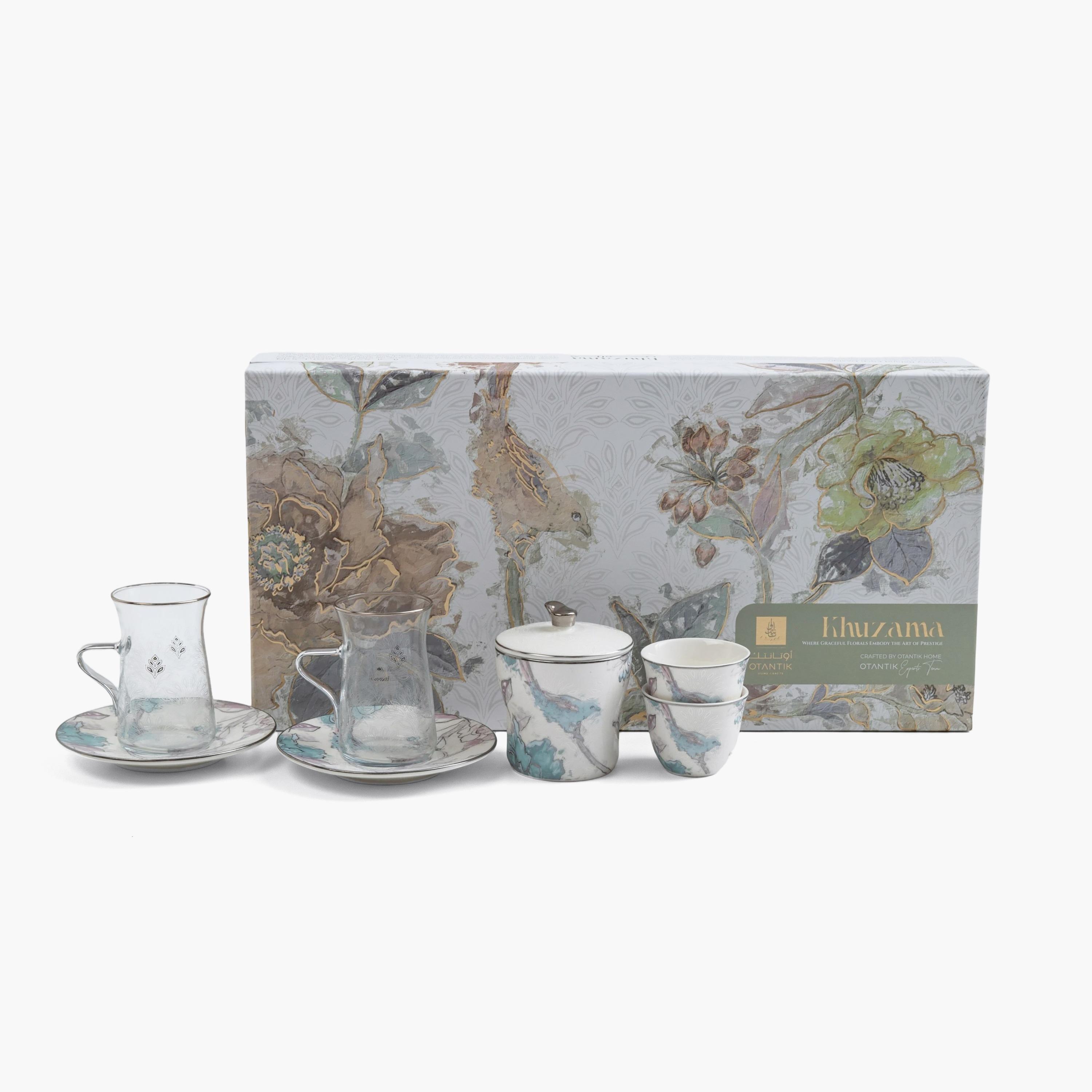 Floral Tea Coffee Serving Set-household-dining-teaandcoffee-teaandcoffeesets-image-1