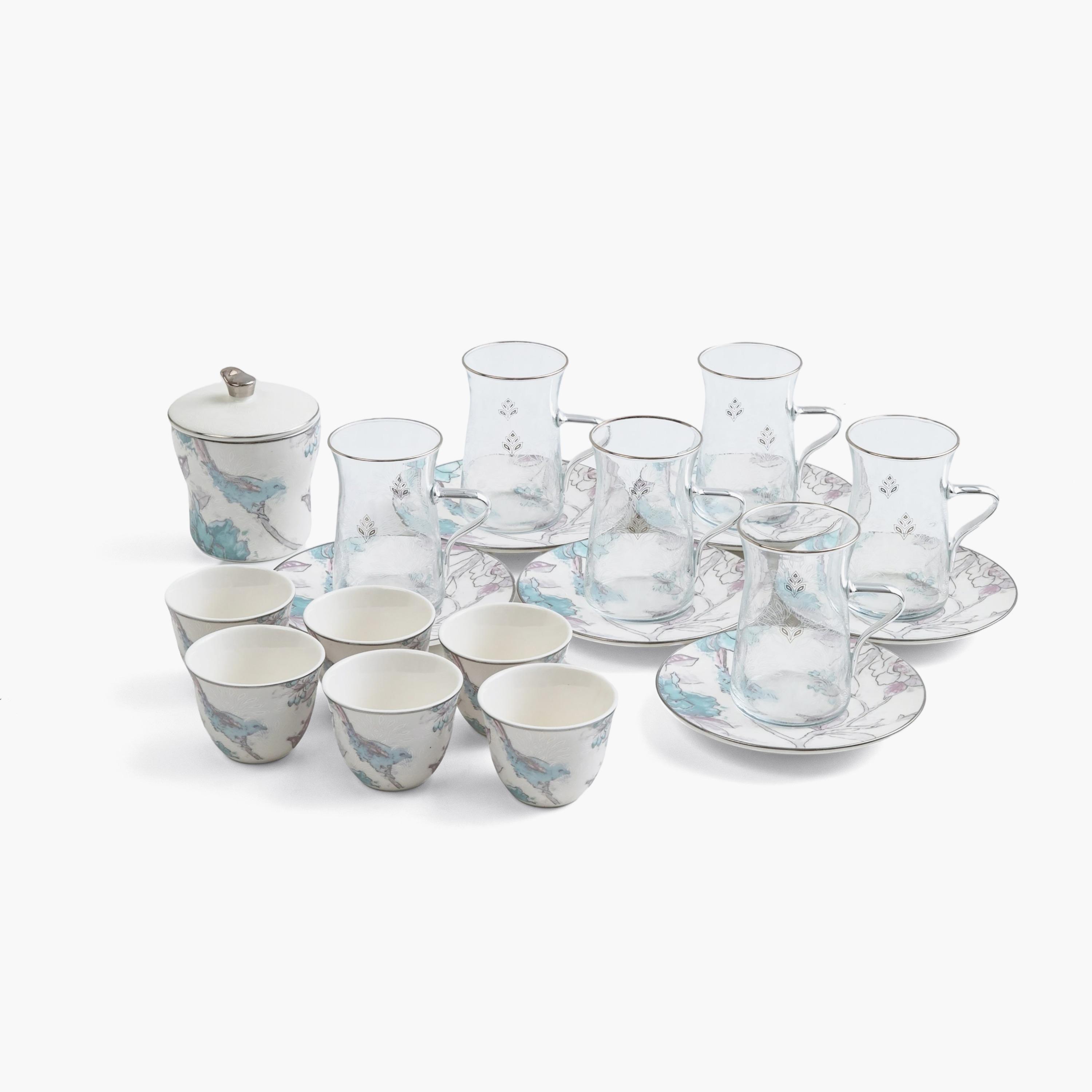 Floral Tea Coffee Serving Set-household-dining-teaandcoffee-teaandcoffeesets-image-6