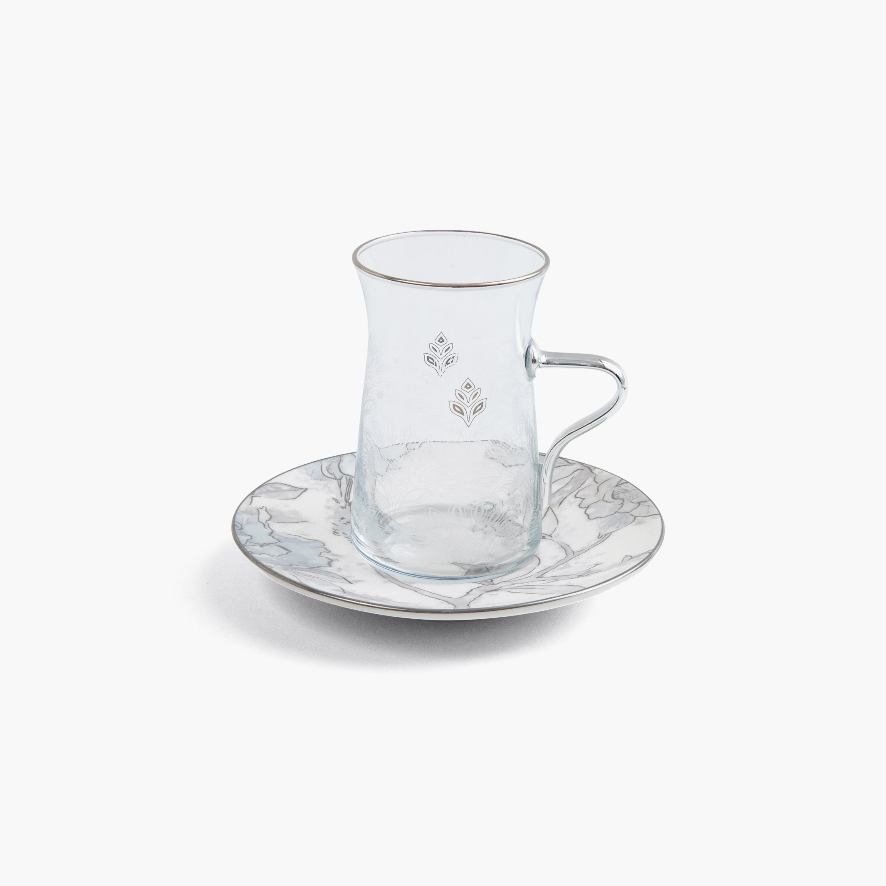 طقم تقديم الشاي والقهوة بنقوش زهرية-household-dining-teaandcoffee-teaandcoffeesets-image-2