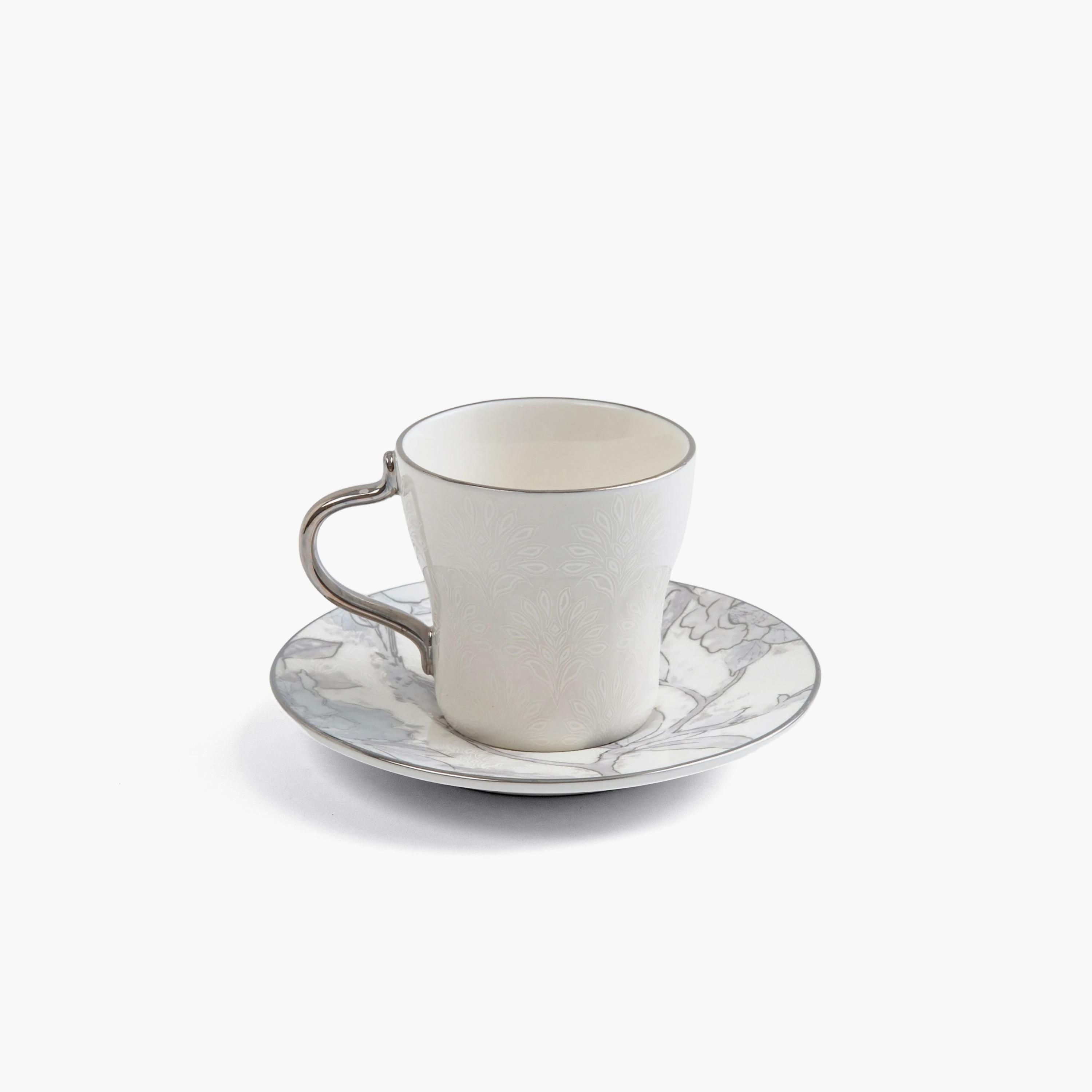 Floral Porcelain Coffee Cup Saucer Set-household-dining-teaandcoffee-teaandcoffeesets-image-3