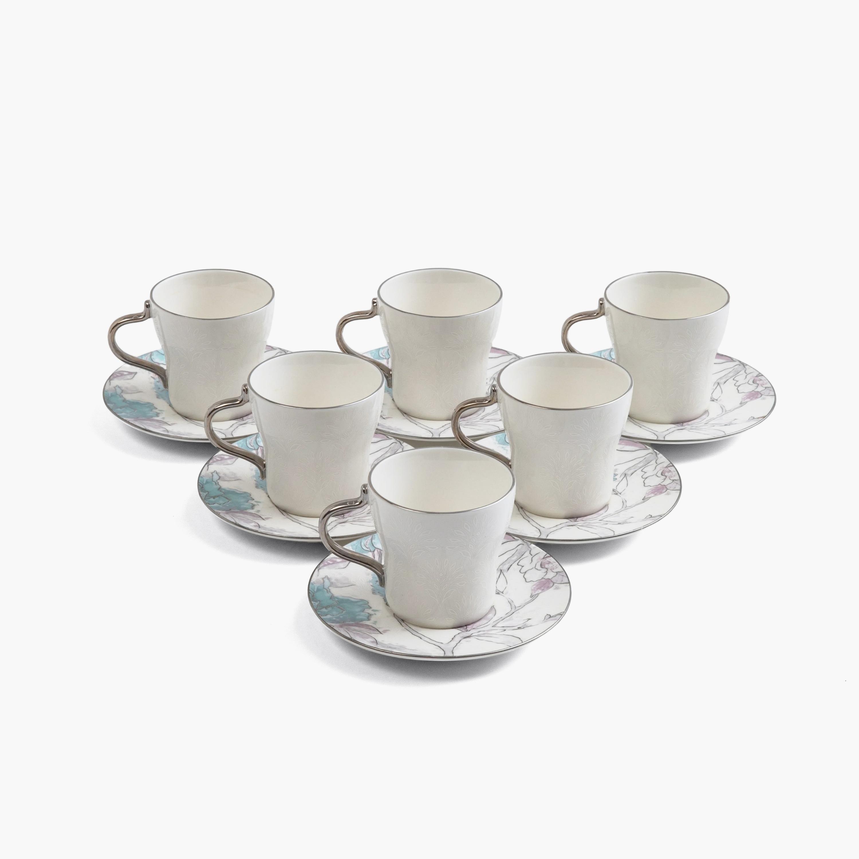Floral Porcelain Coffee Set 12-Piece-household-dining-teaandcoffee-teaandcoffeesets-image-2