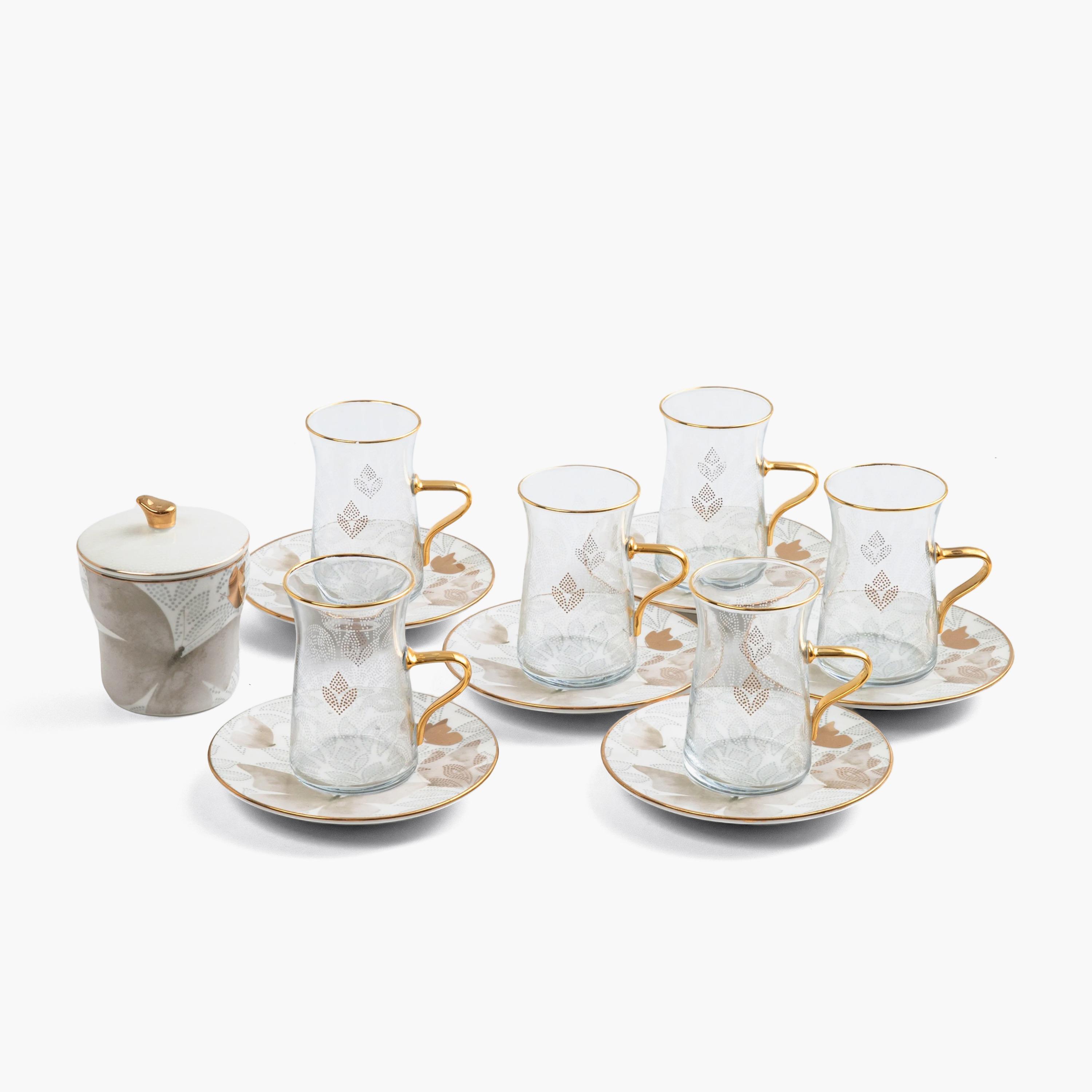 طقم شاي زجاجي 13 قطعة-household-dining-teaandcoffee-teaandcoffeesets-image-1