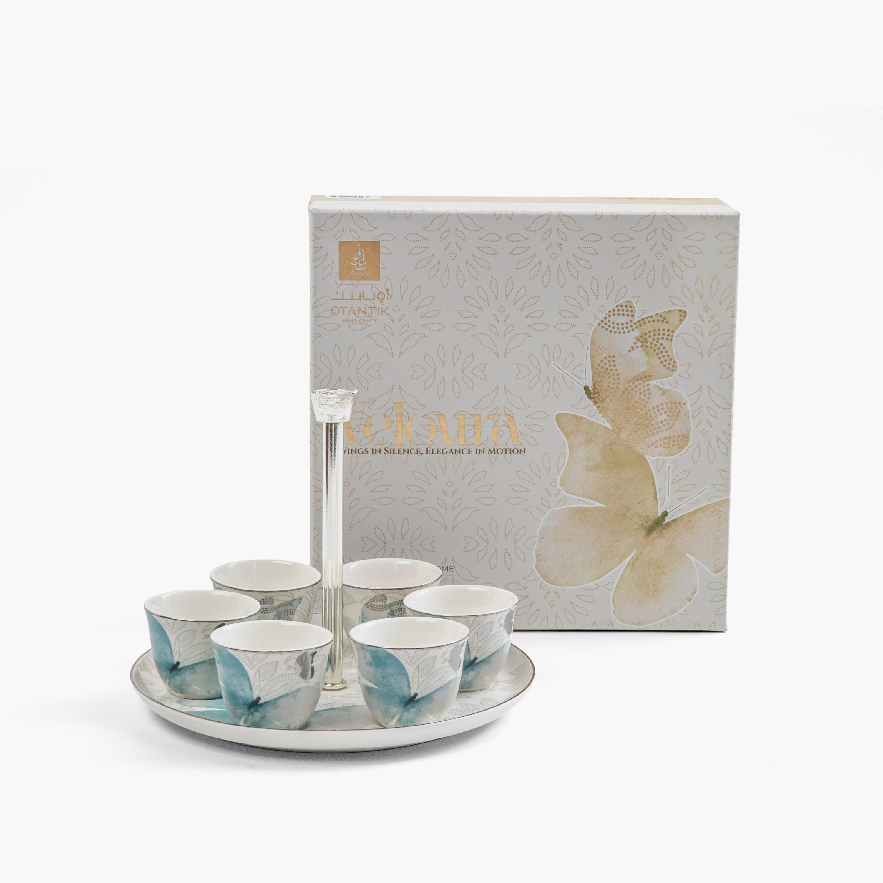 طقم فناجين قهوة بتصميم فراشة-household-dining-teaandcoffee-teaandcoffeesets-image-1