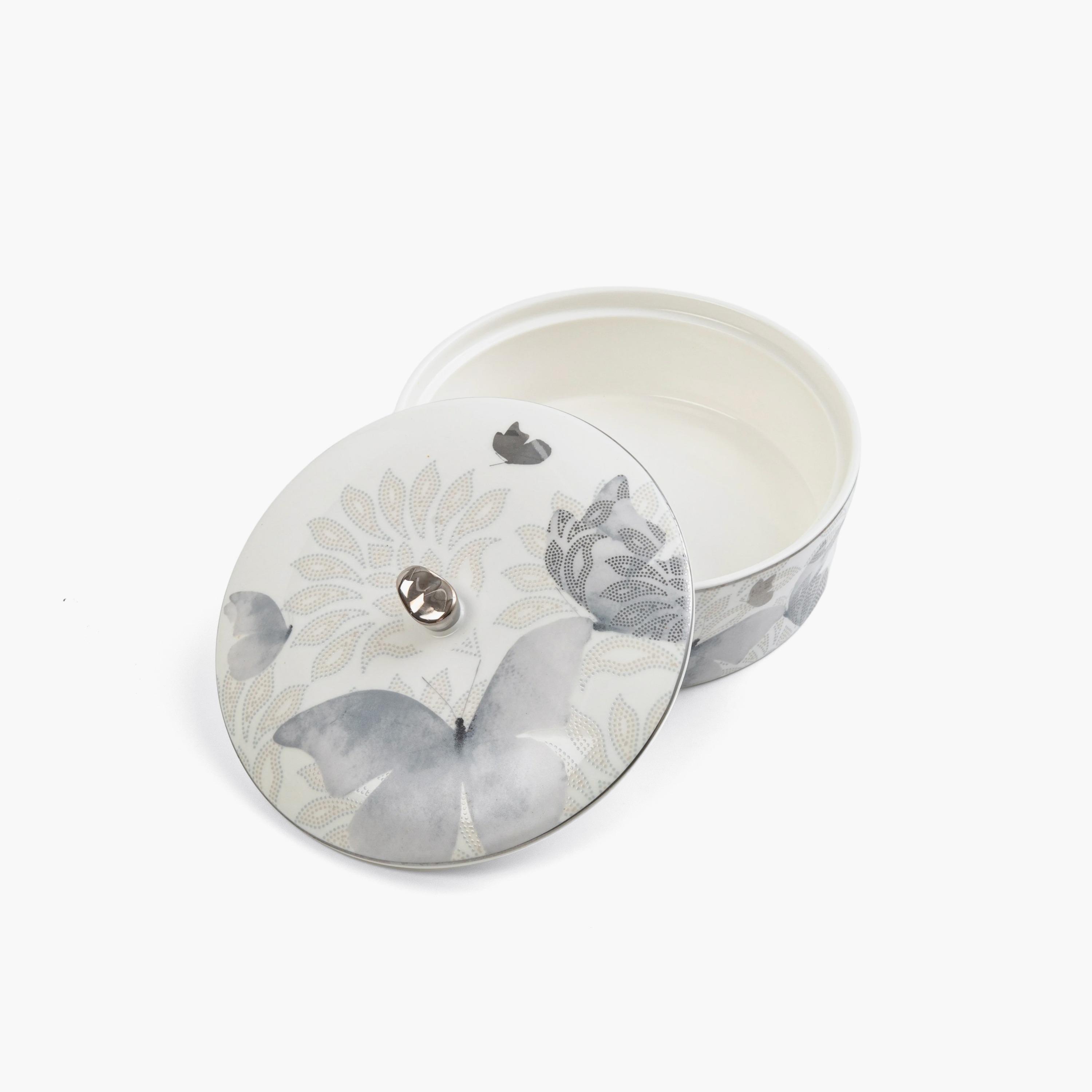 وعاء سيراميك بنقشة فراشات-household-dining-dinnerware-bowls-image-1