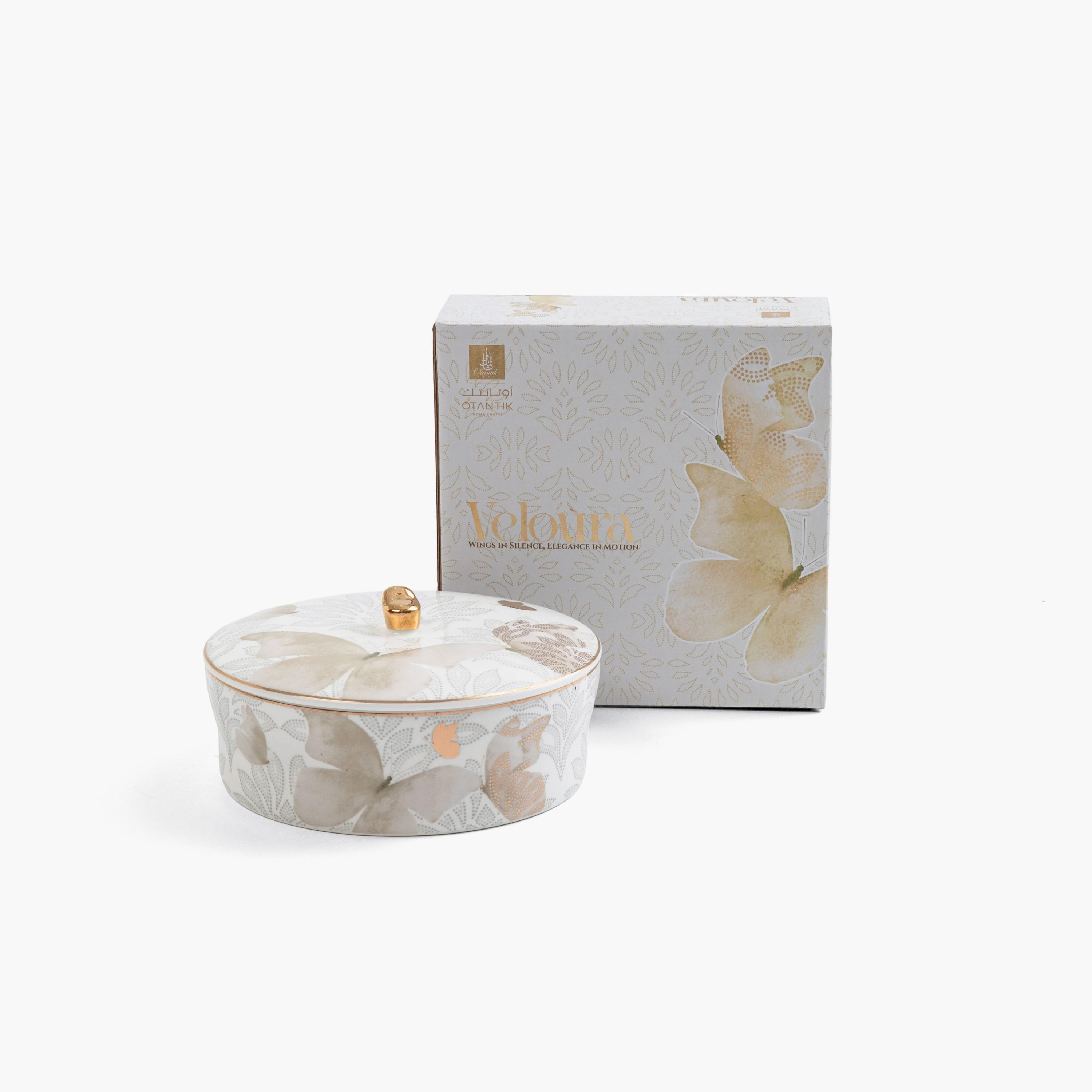 وعاء سيراميك بنقشة فراشات-household-dining-dinnerware-bowls-image-4